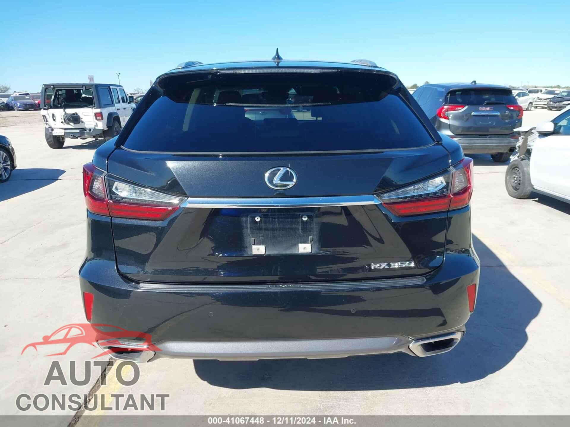 LEXUS RX 350 2017 - 2T2BZMCA3HC112444