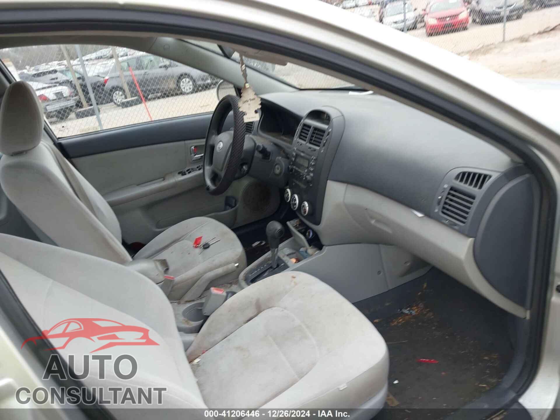 KIA SPECTRA 2009 - KNAFE221095616632