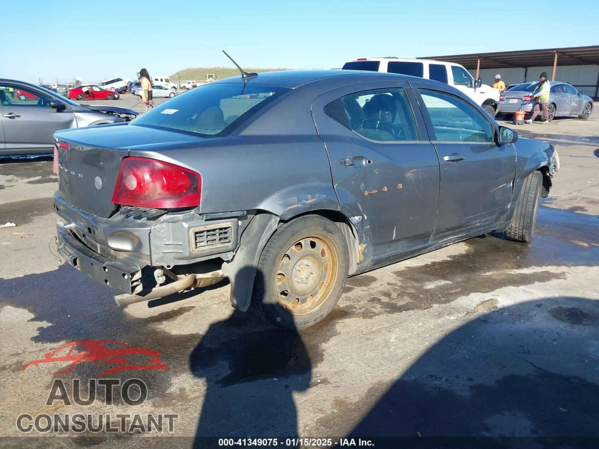 DODGE AVENGER 2013 - 1C3CDZAB9DN617836