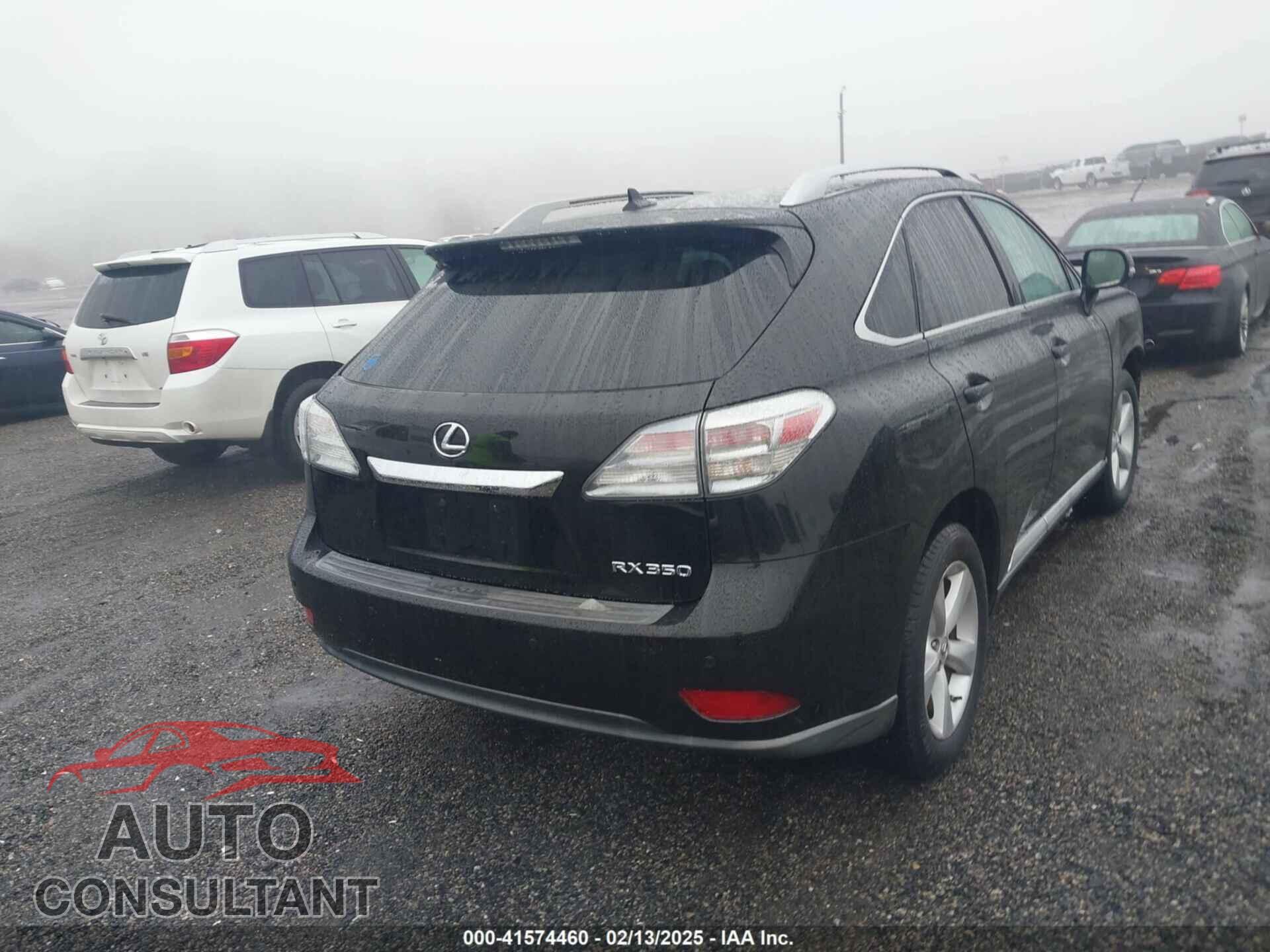 LEXUS RX 350 2012 - 2T2BK1BA1CC132608