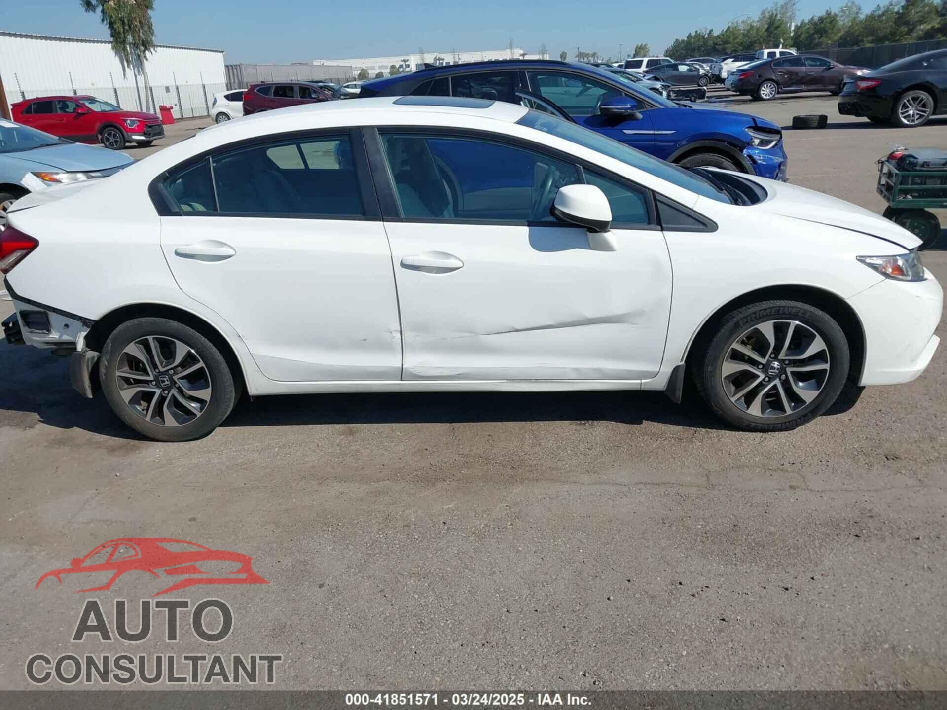 HONDA CIVIC 2013 - 19XFB2F89DE288367