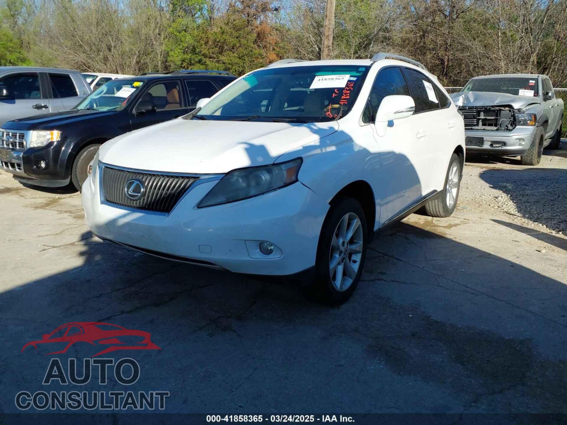 LEXUS RX 350 2011 - 2T2BK1BA3BC103285