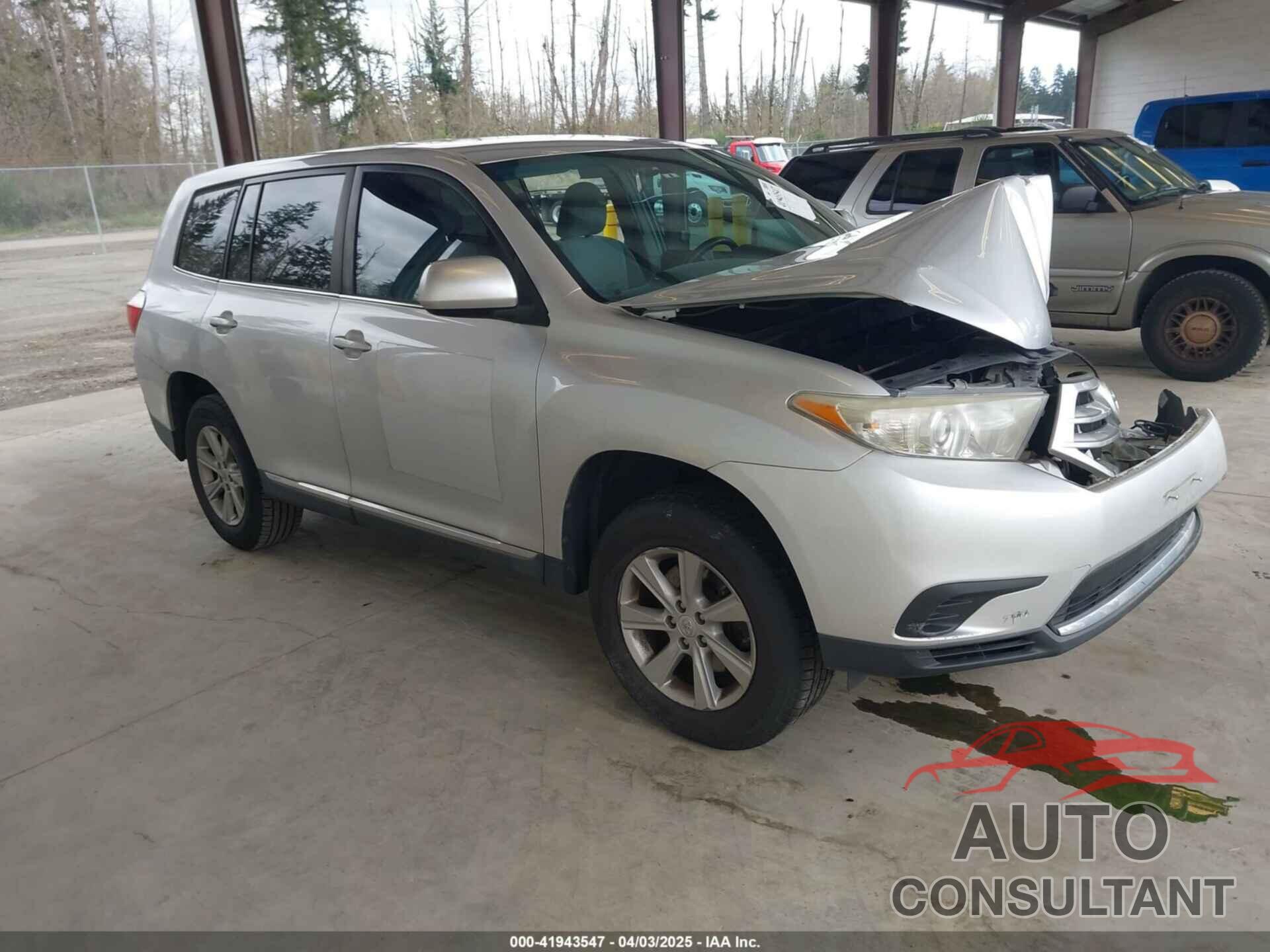 TOYOTA HIGHLANDER 2013 - 5TDZA3EH0DS043082
