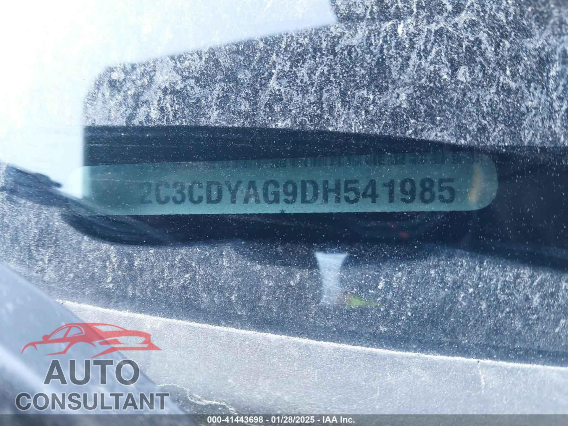 DODGE CHALLENGER 2013 - 2C3CDYAG9DH541985