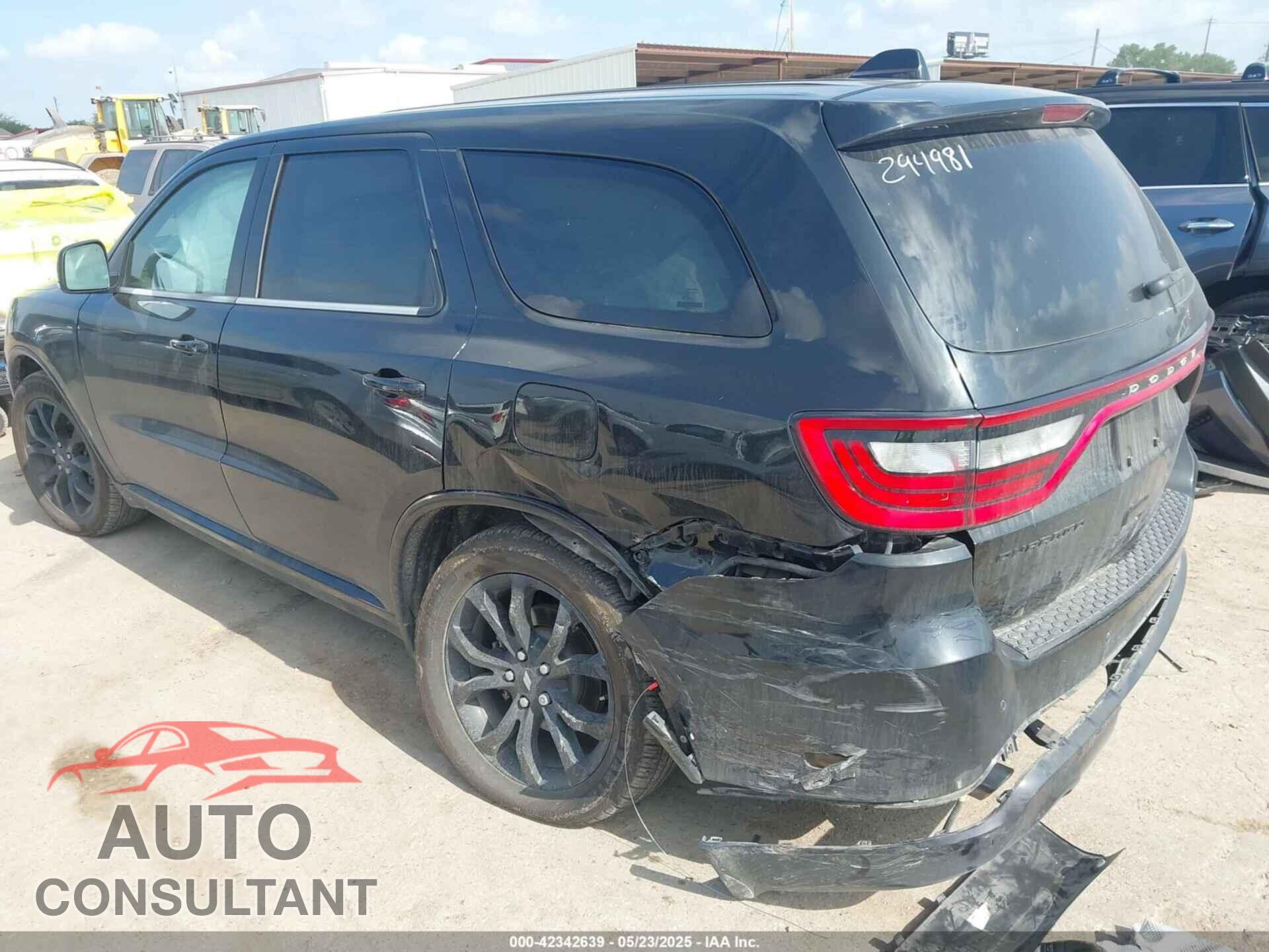 DODGE DURANGO 2019 - 1C4SDHCTXKC852763
