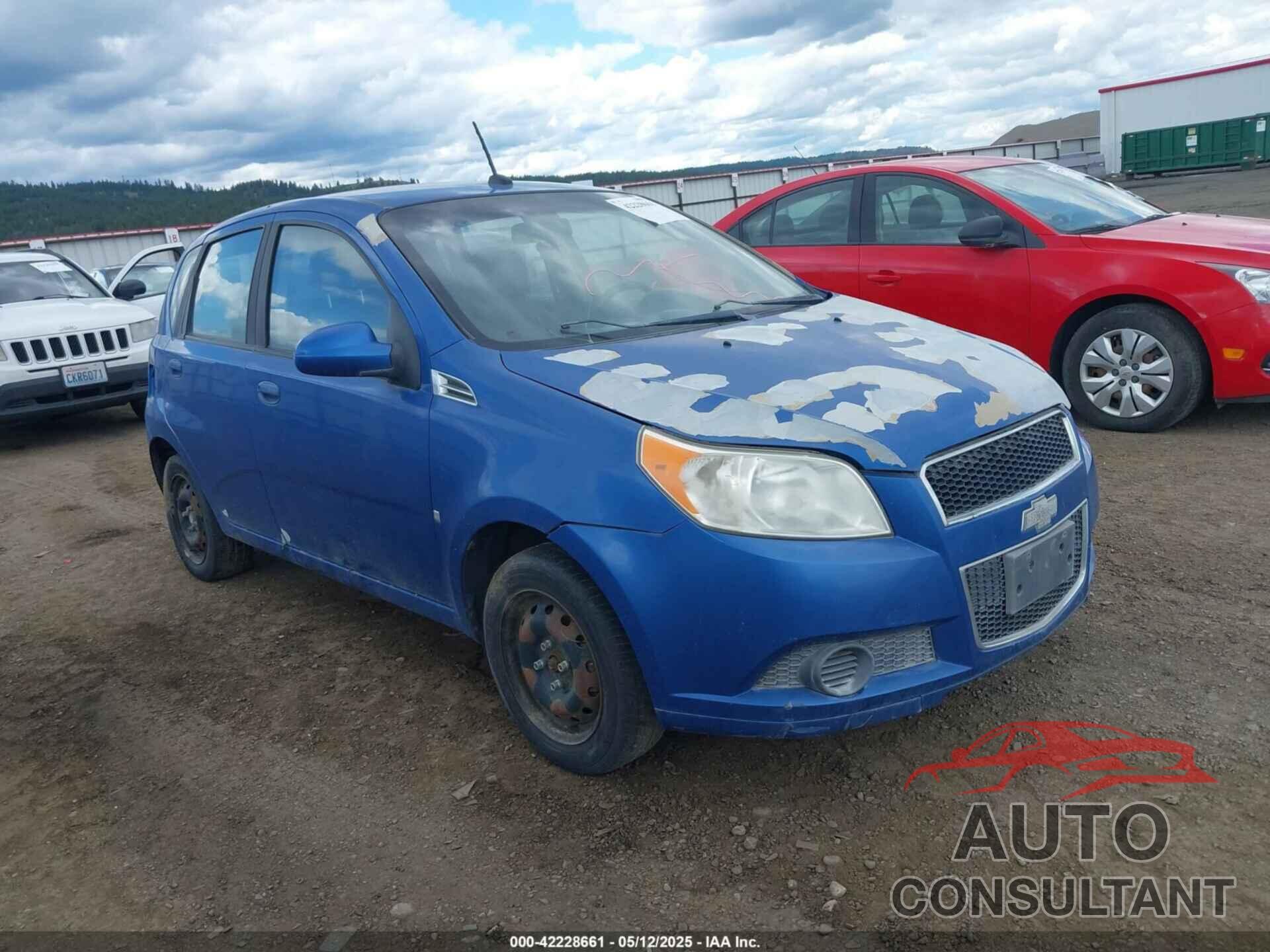 CHEVROLET AVEO 2009 - KL1TD66E59B397091