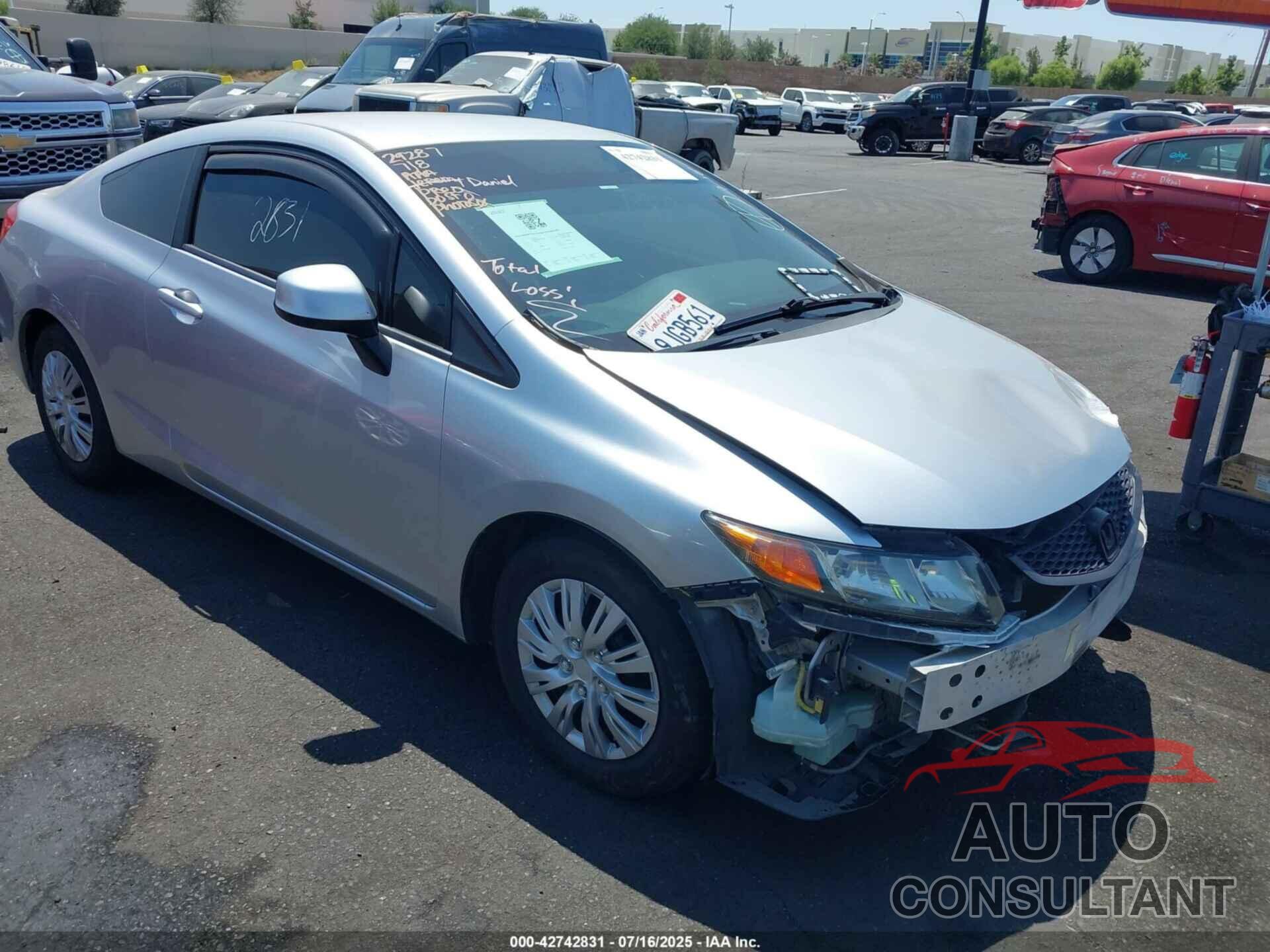 HONDA CIVIC 2012 - 2HGFG3B52CH561687