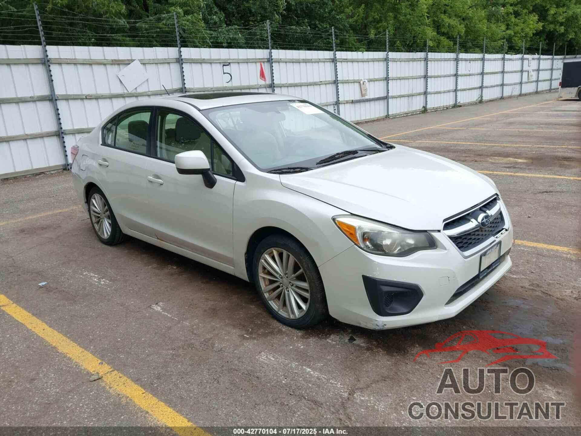 SUBARU IMPREZA 2013 - JF1GJAD69DH011222