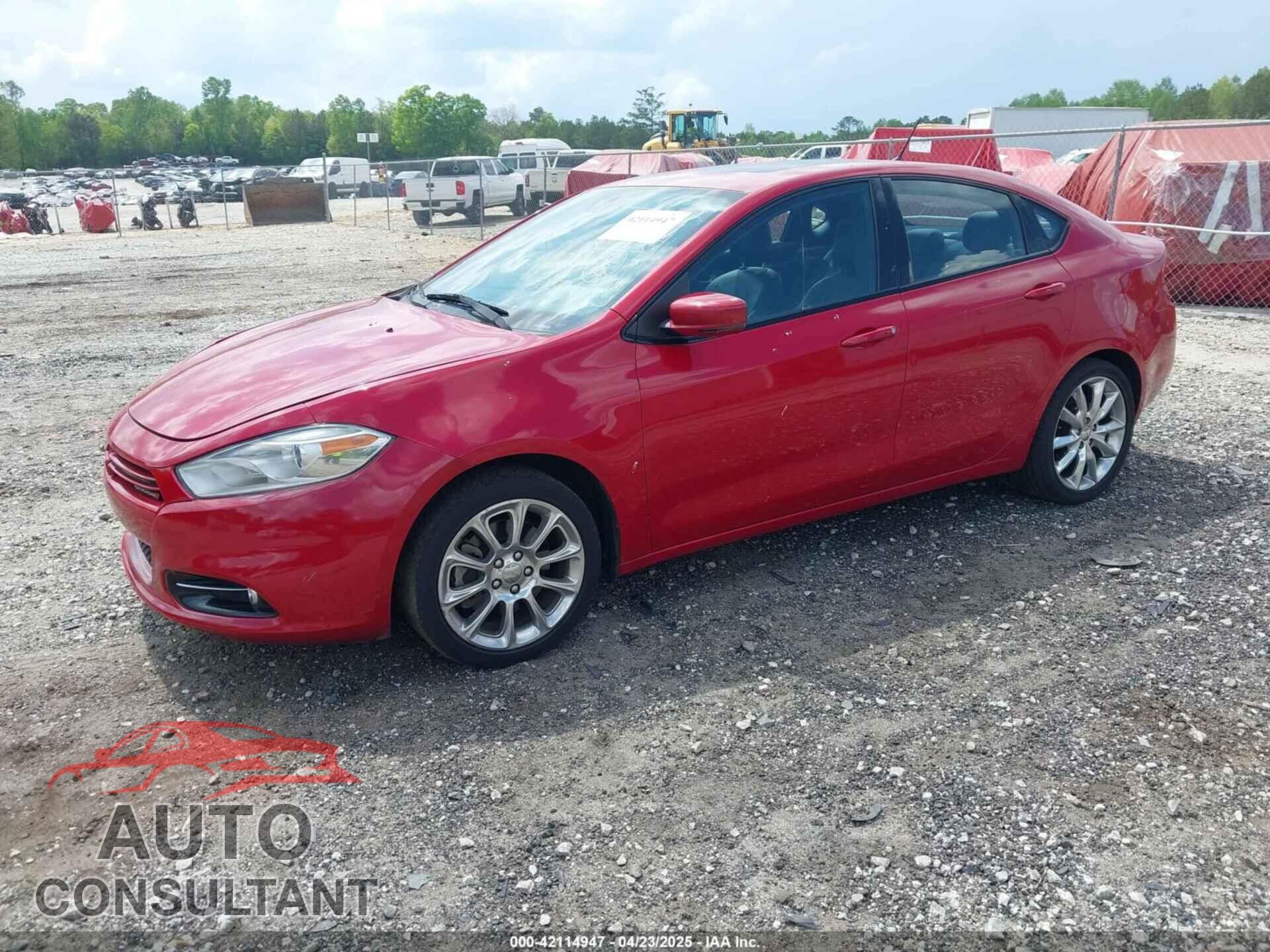 DODGE DART 2014 - 1C3CDFEB4ED826630