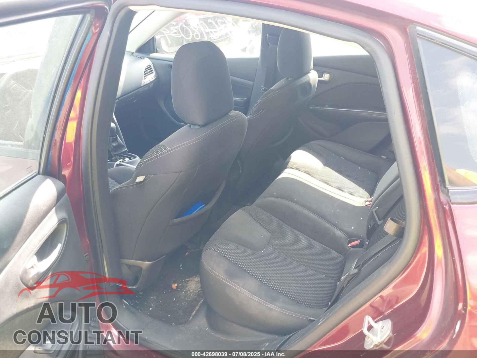DODGE DART 2015 - 1C3CDFBB6FD308900