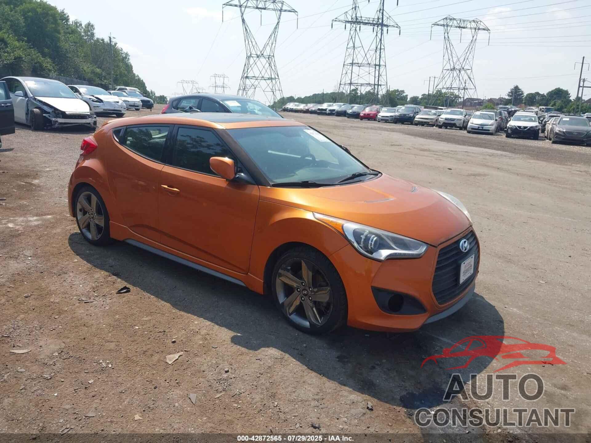 HYUNDAI VELOSTER 2014 - KMHTC6AE7EU191851