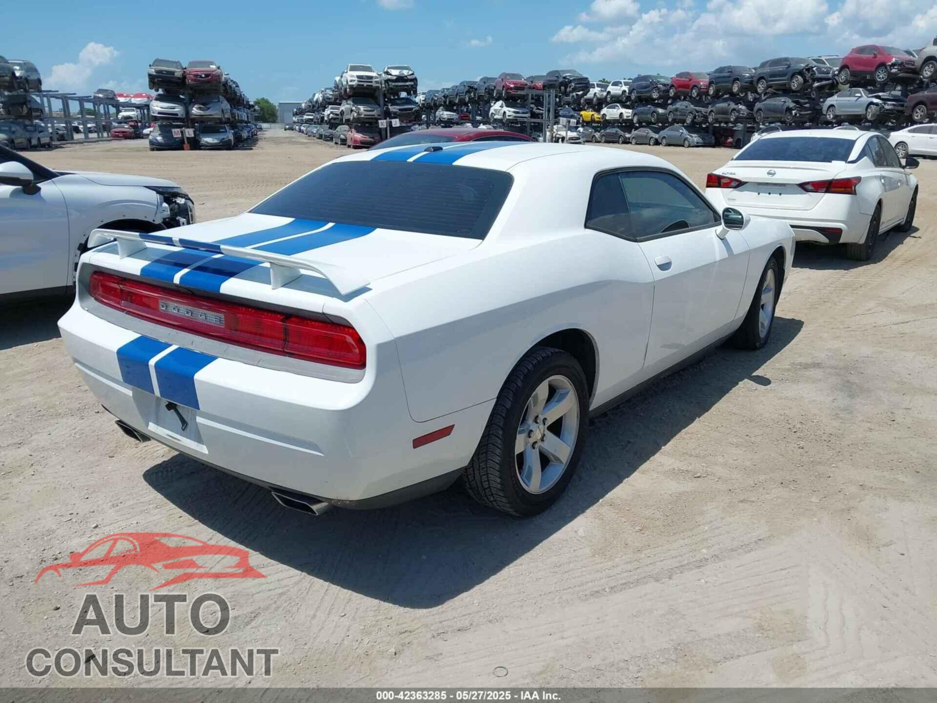 DODGE CHALLENGER 2012 - 2C3CDYAG3CH157618