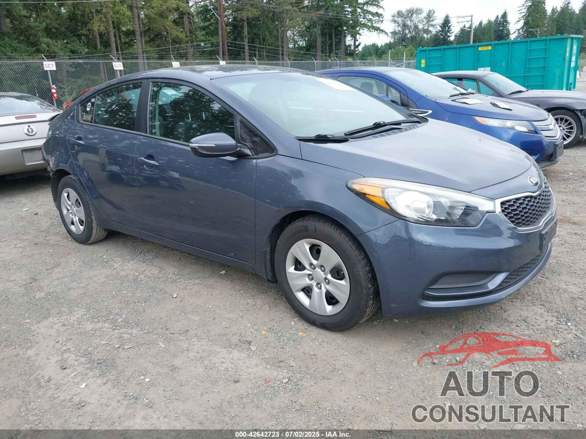 KIA FORTE 2016 - KNAFX4A62G5554831