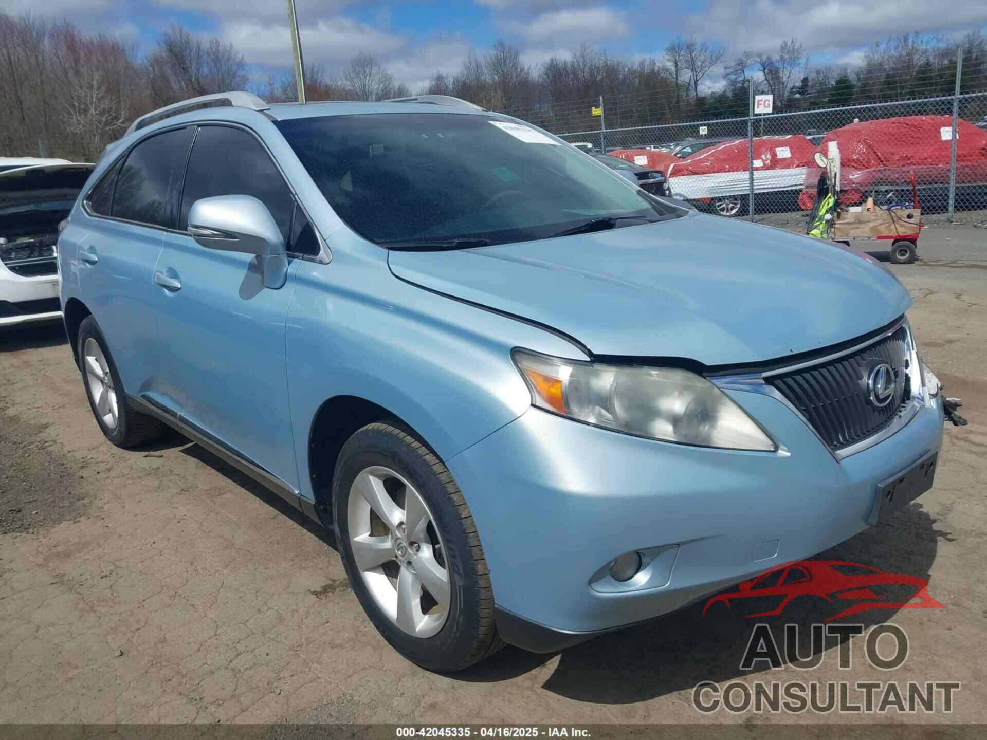 LEXUS RX 350 2010 - 2T2BK1BA5AC067176