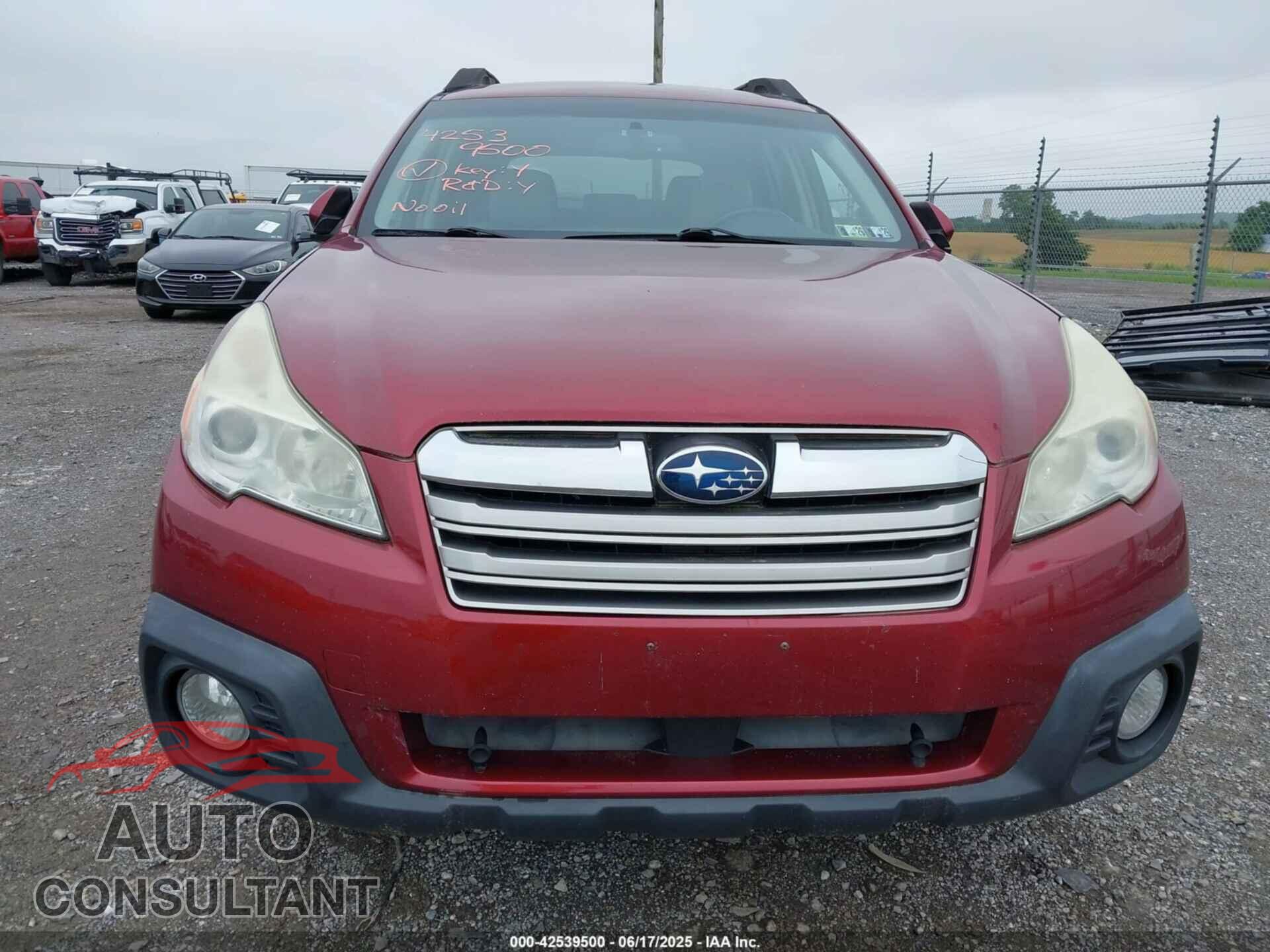 SUBARU OUTBACK 2013 - 4S4BRCCC4D3264716