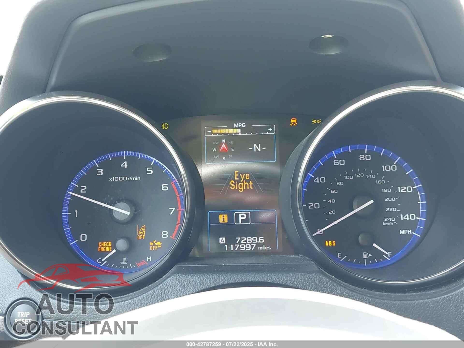 SUBARU OUTBACK 2015 - 4S4BSBNC8F3345183