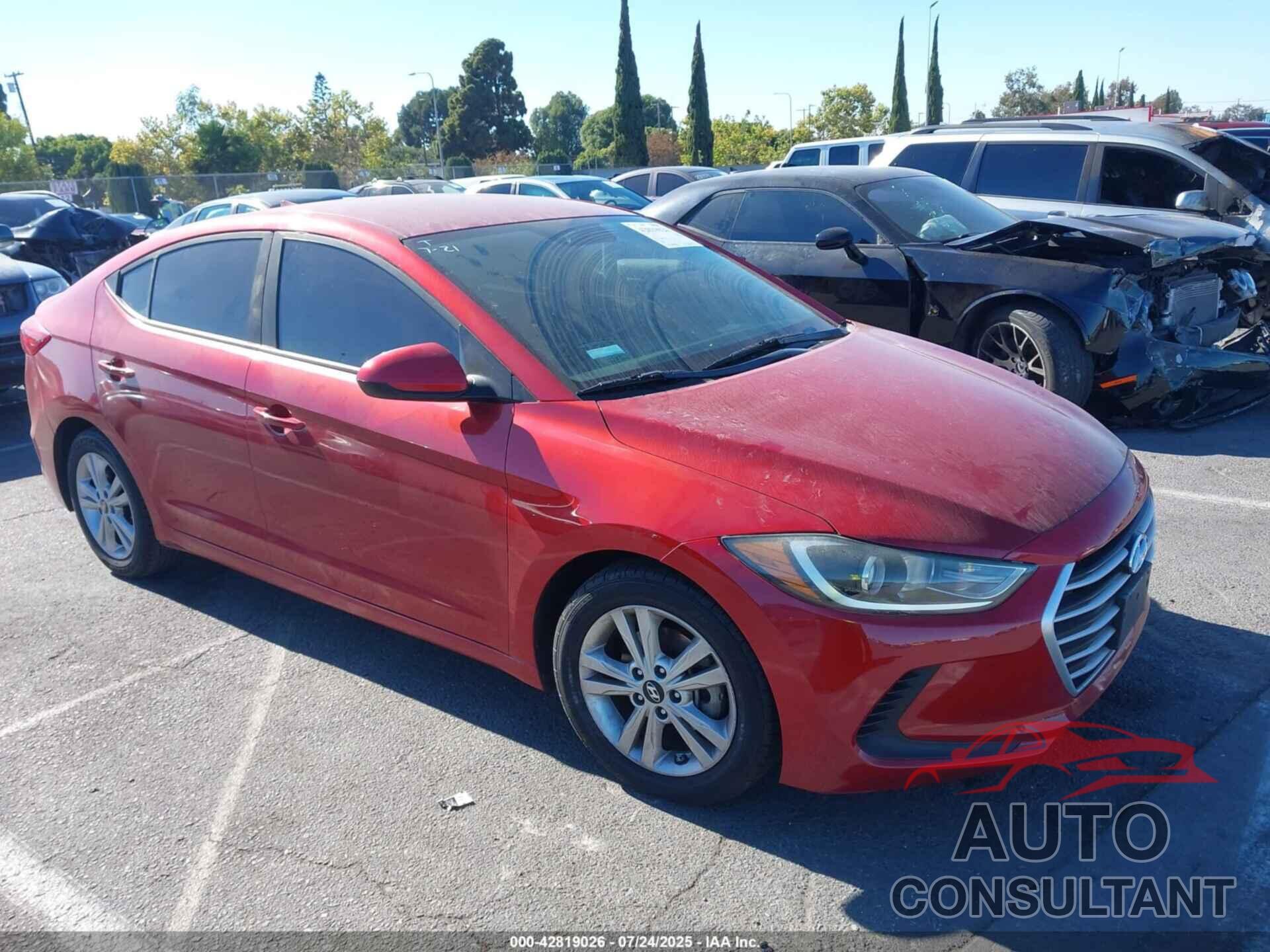 HYUNDAI ELANTRA 2018 - 5NPD84LF8JH251466