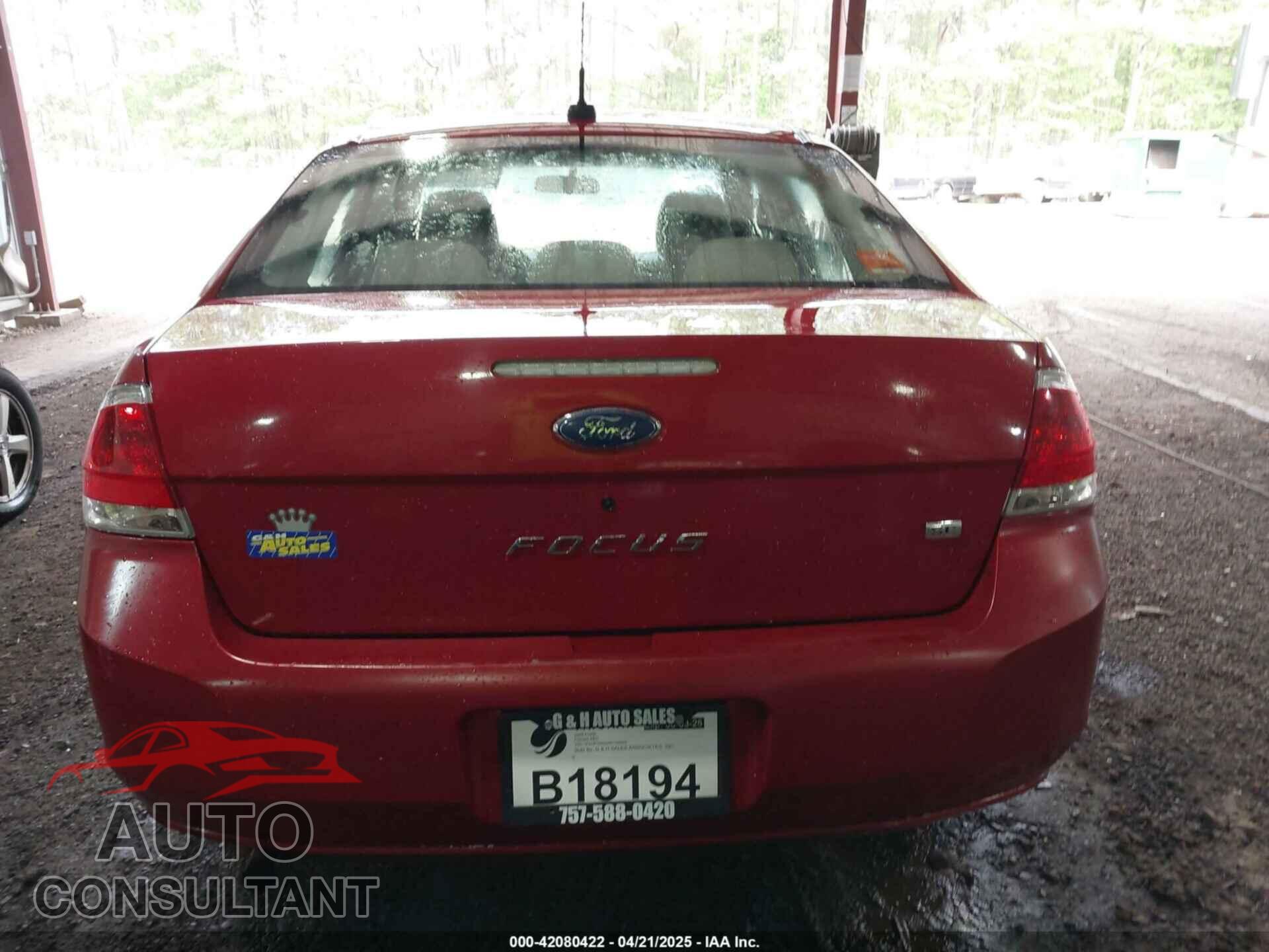 FORD FOCUS 2009 - 1FAHP35N29W148929