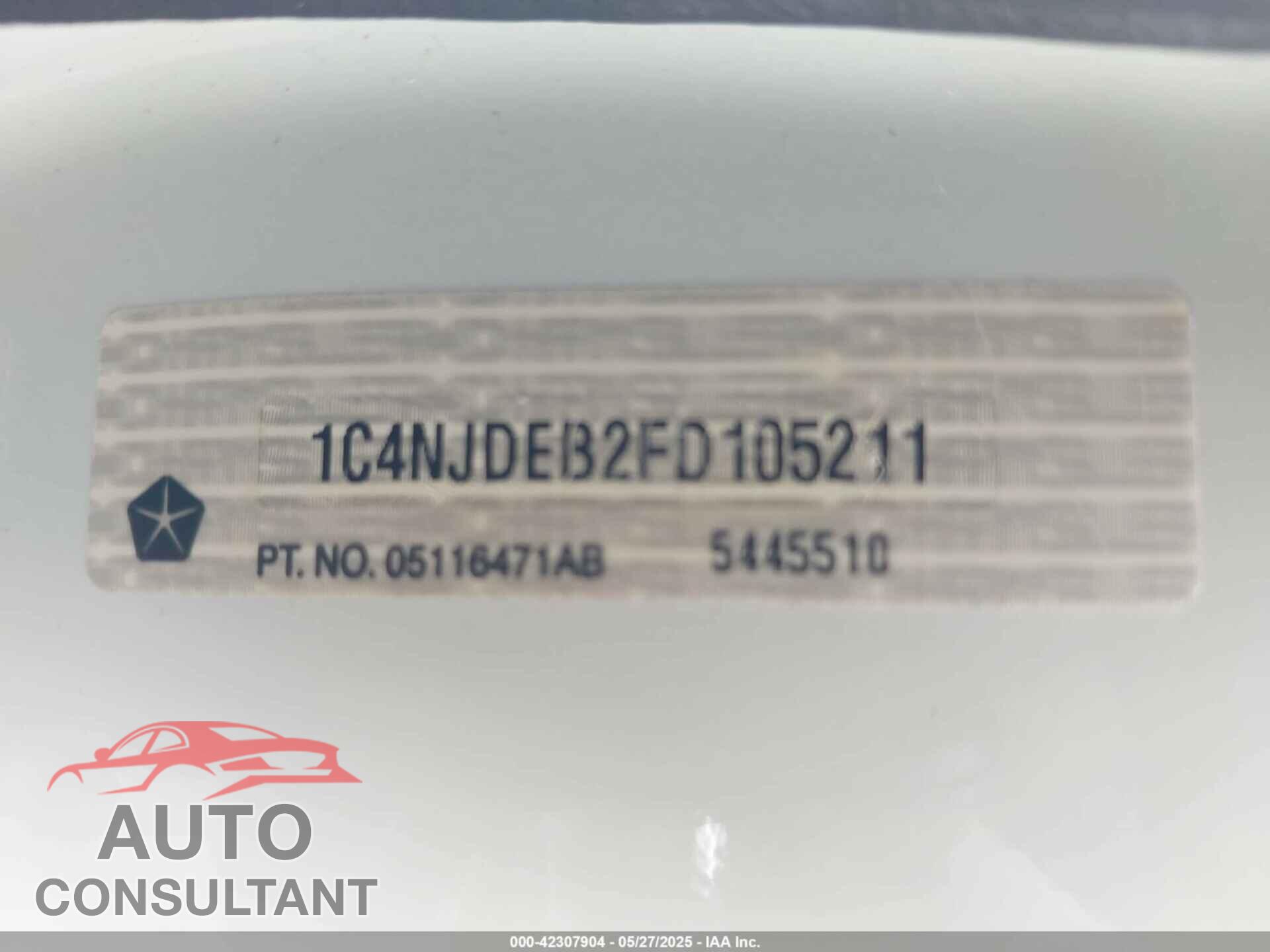 JEEP COMPASS 2015 - 1C4NJDEB2FD105211