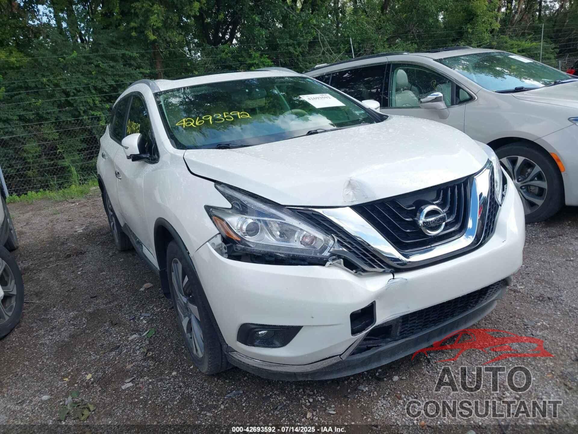 NISSAN MURANO 2017 - 5N1AZ2MH8HN127174