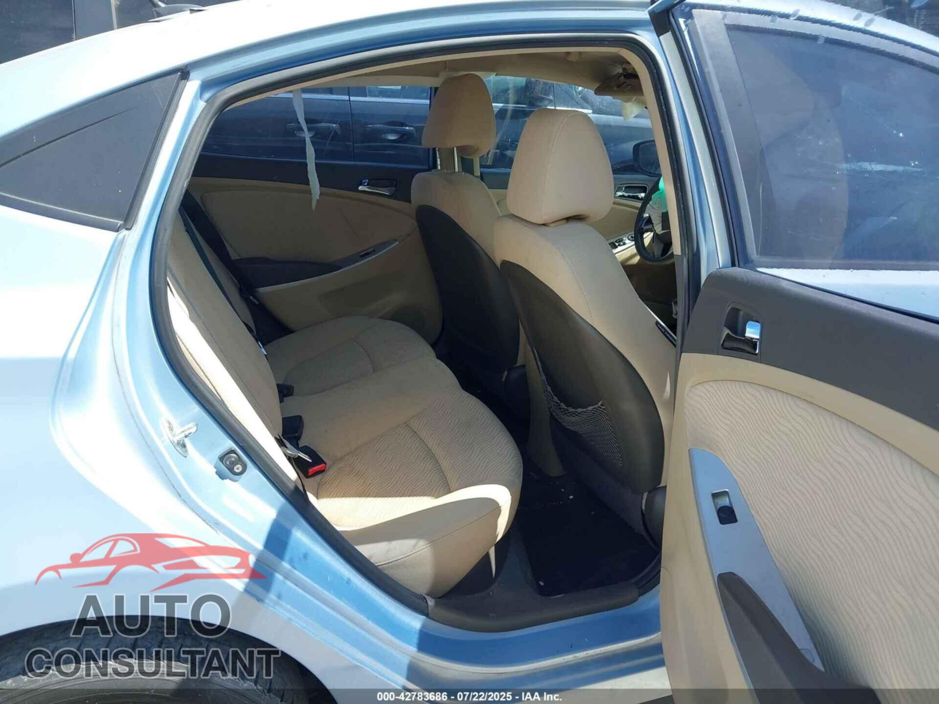 HYUNDAI ACCENT 2012 - KMHCU4AE7CU211787