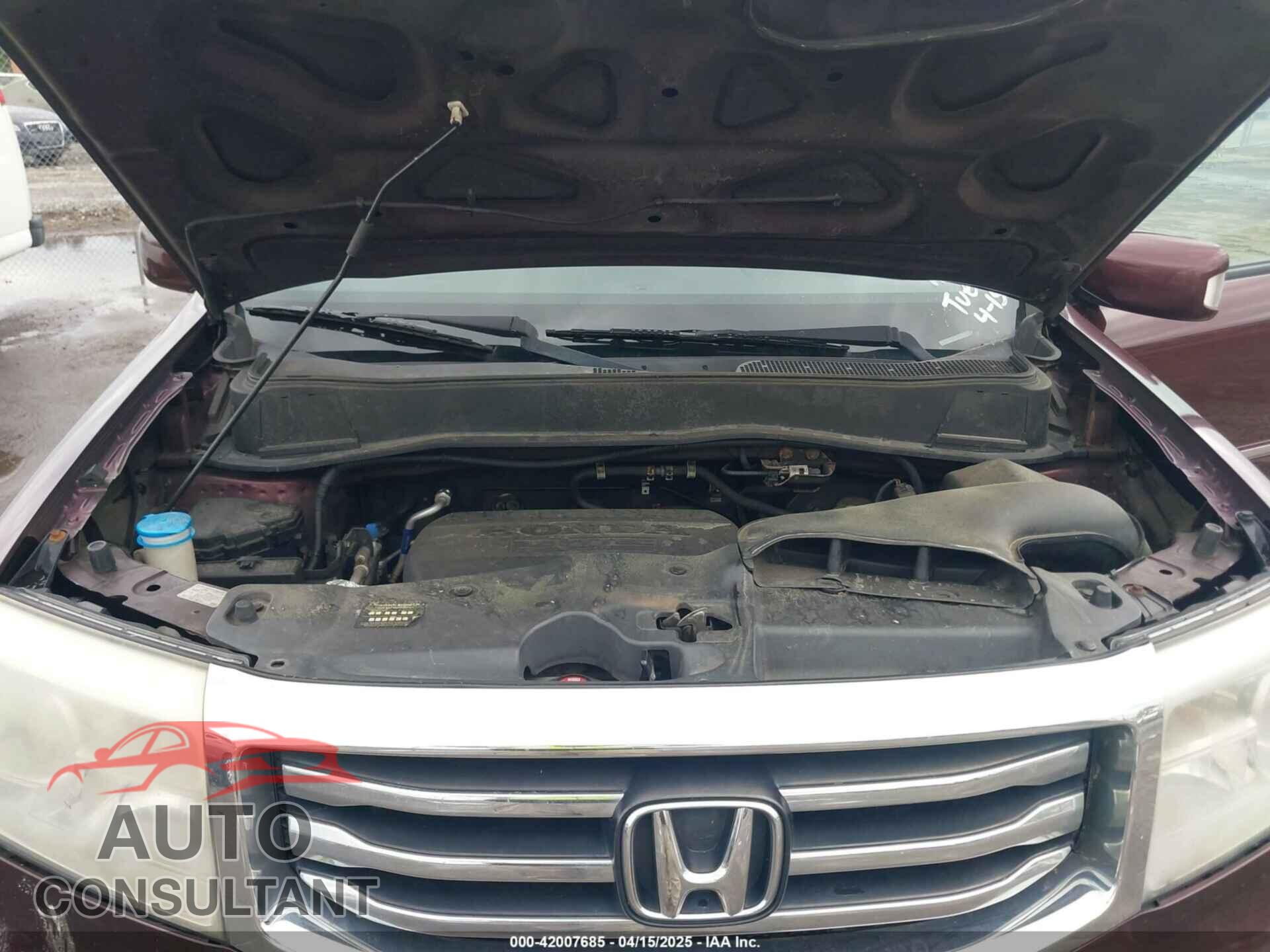 HONDA PILOT 2012 - 5FNYF4H90CB065531