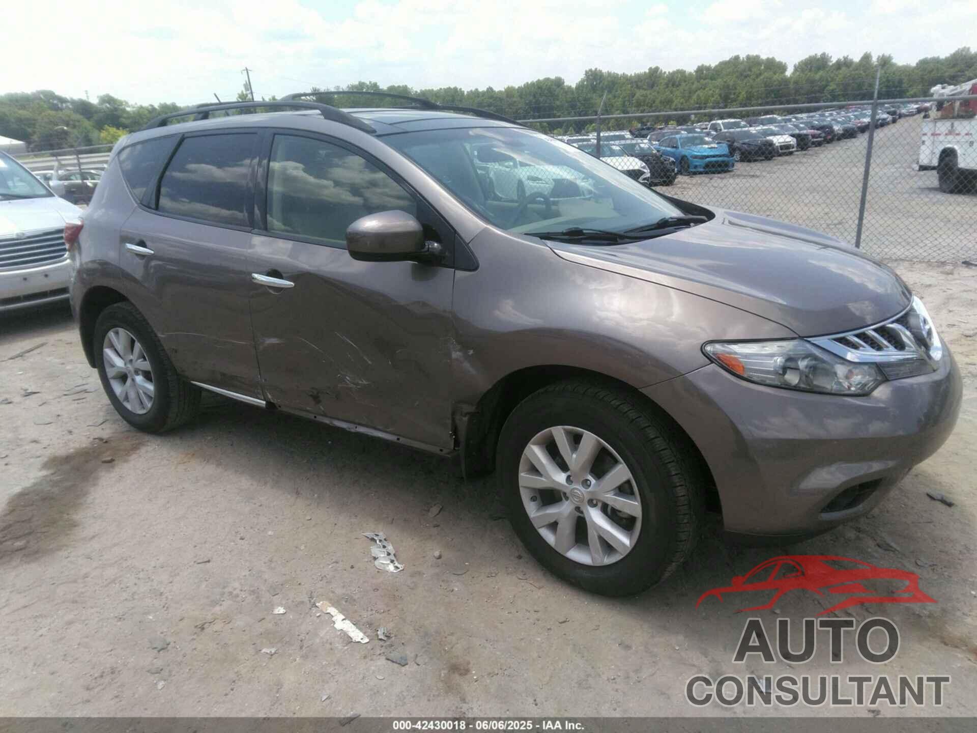 NISSAN MURANO 2012 - JN8AZ1MU6CW121943