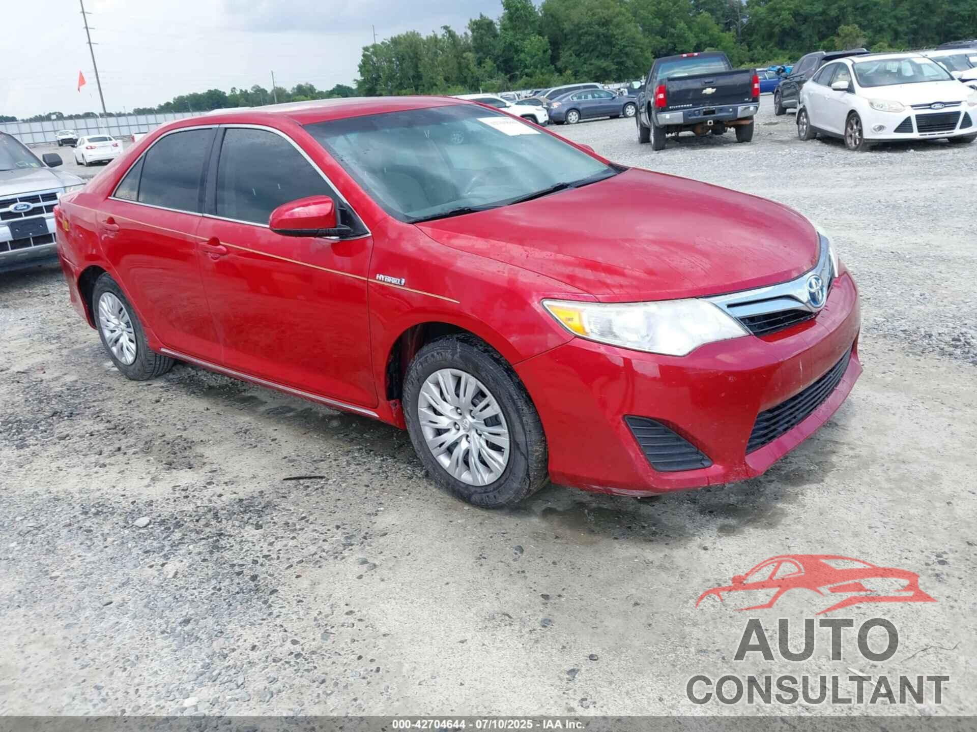 TOYOTA CAMRY HYBRID 2014 - 4T1BD1FK0EU109467