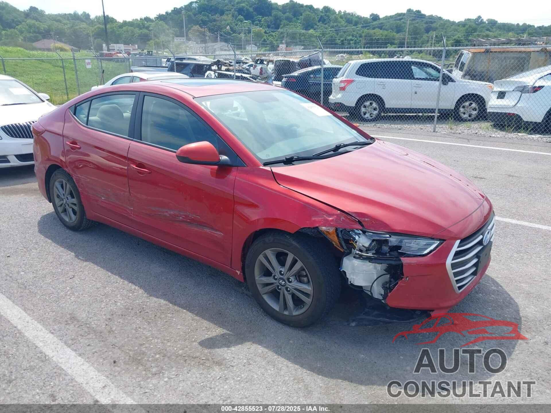 HYUNDAI ELANTRA 2018 - 5NPD84LF3JH402455