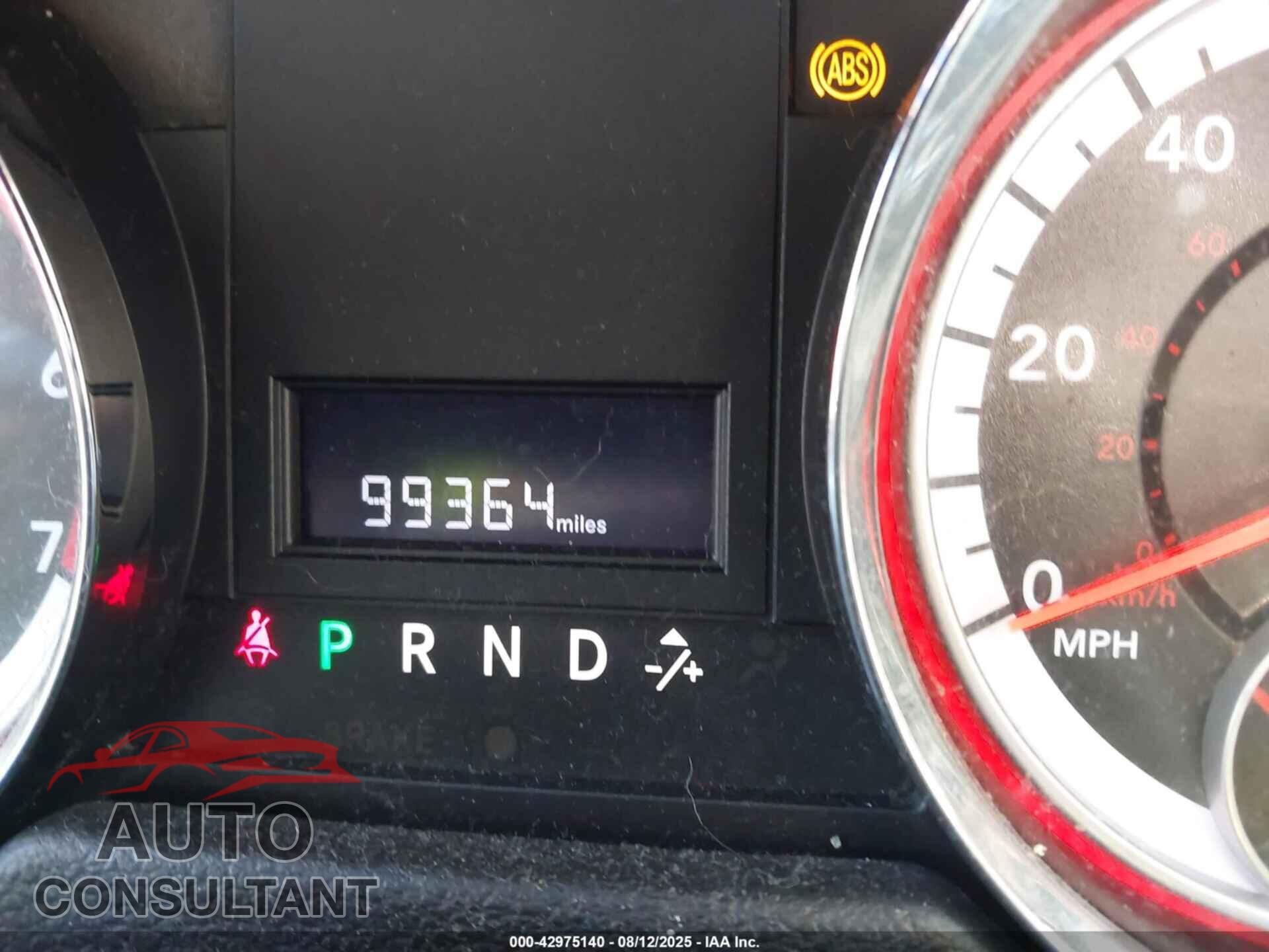 DODGE GRAND CARAVAN 2012 - 2C4RDGCG9CR329271