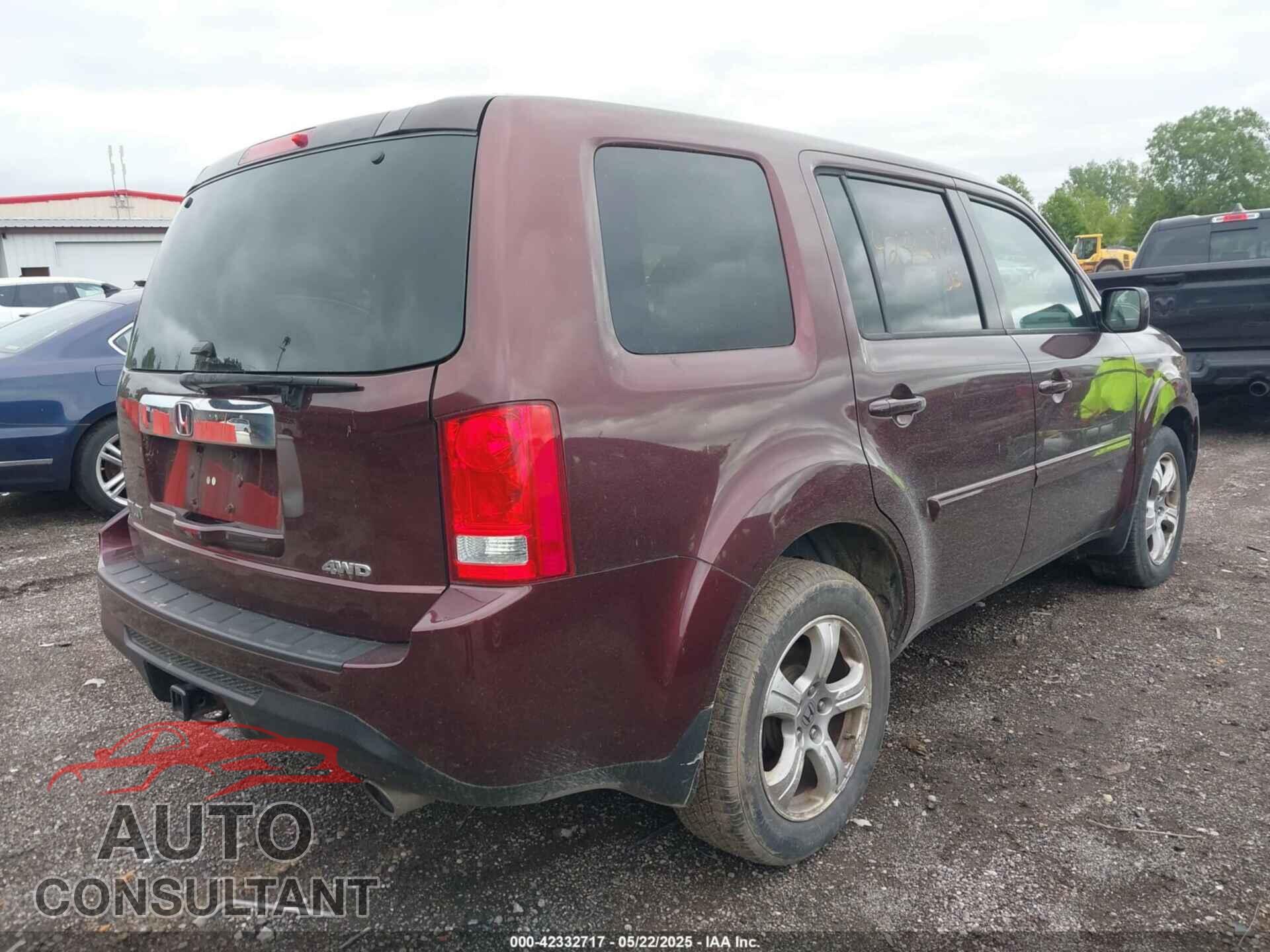 HONDA PILOT 2012 - 5FNYF4H5XCB077988