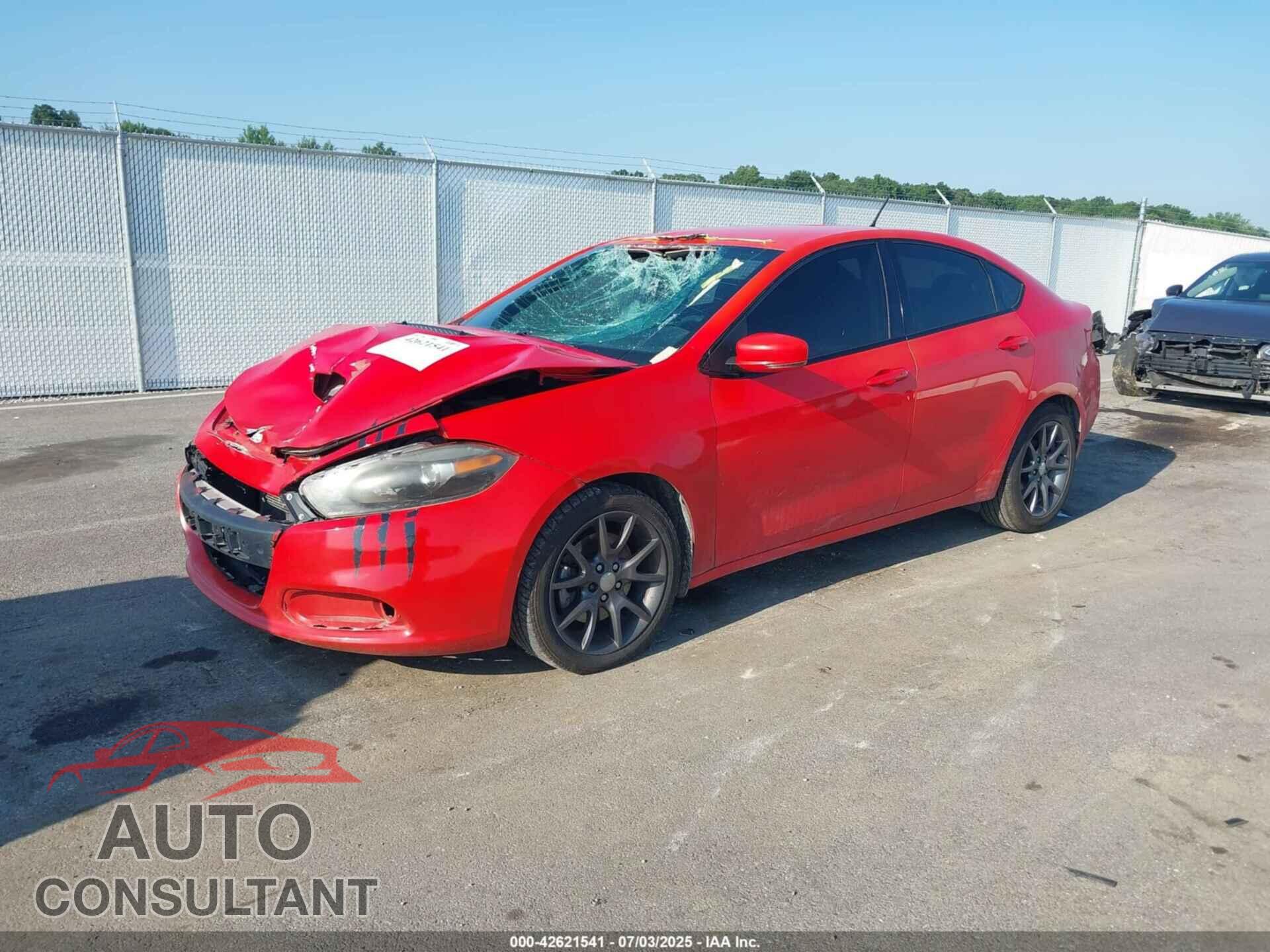 DODGE DART 2016 - 1C3CDFGB2GD791389