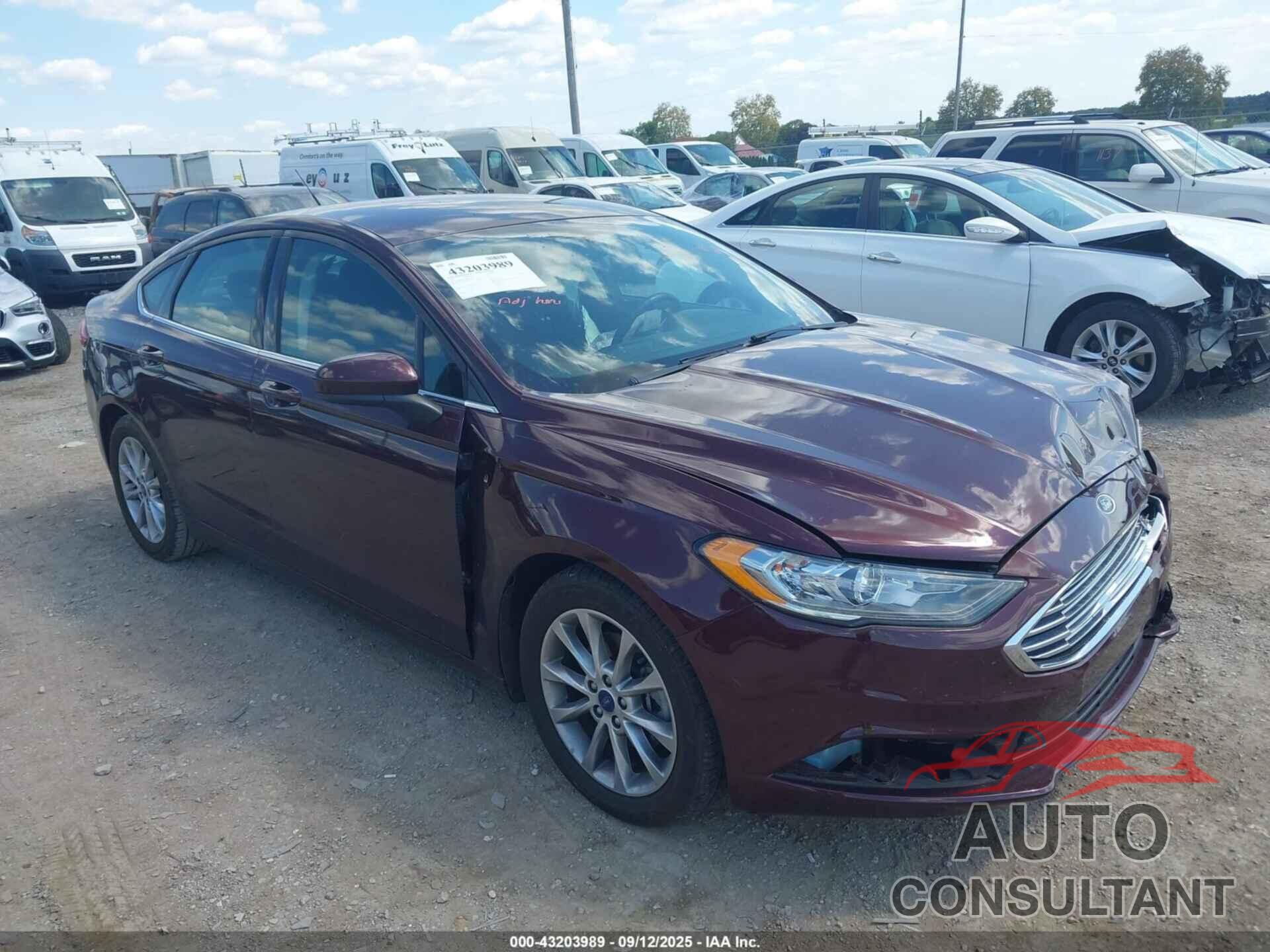 FORD FUSION 2017 - 3FA6P0H76HR328337