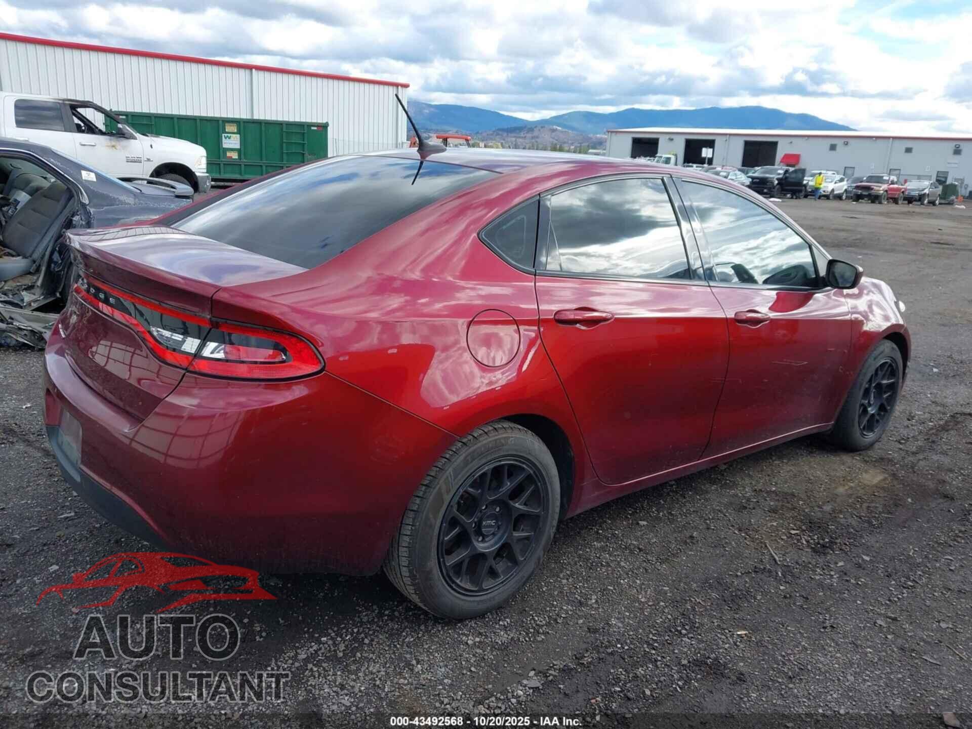 DODGE DART 2015 - 1C3CDFAA0FD253403
