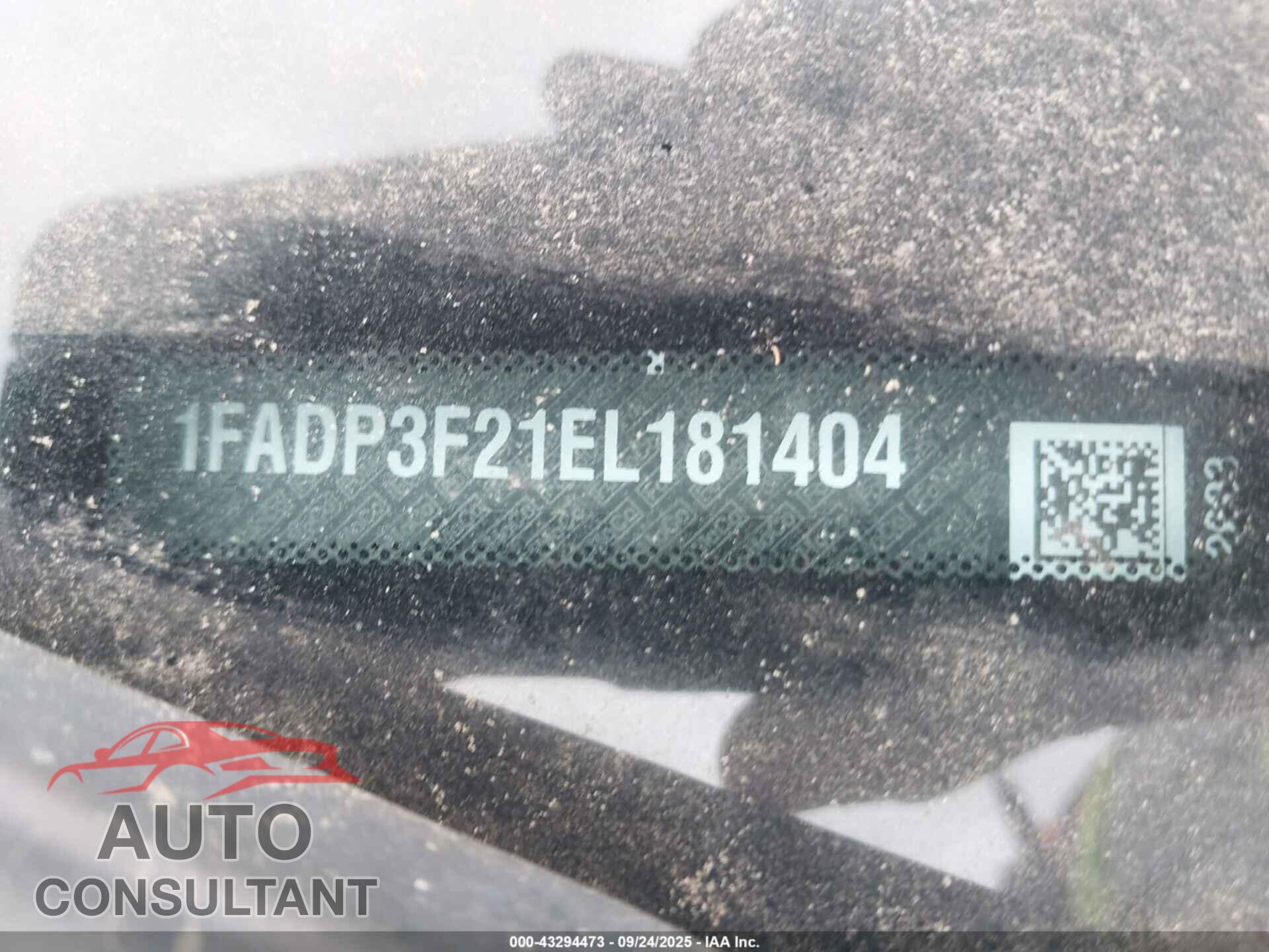 FORD FOCUS 2014 - 1FADP3F21EL181404