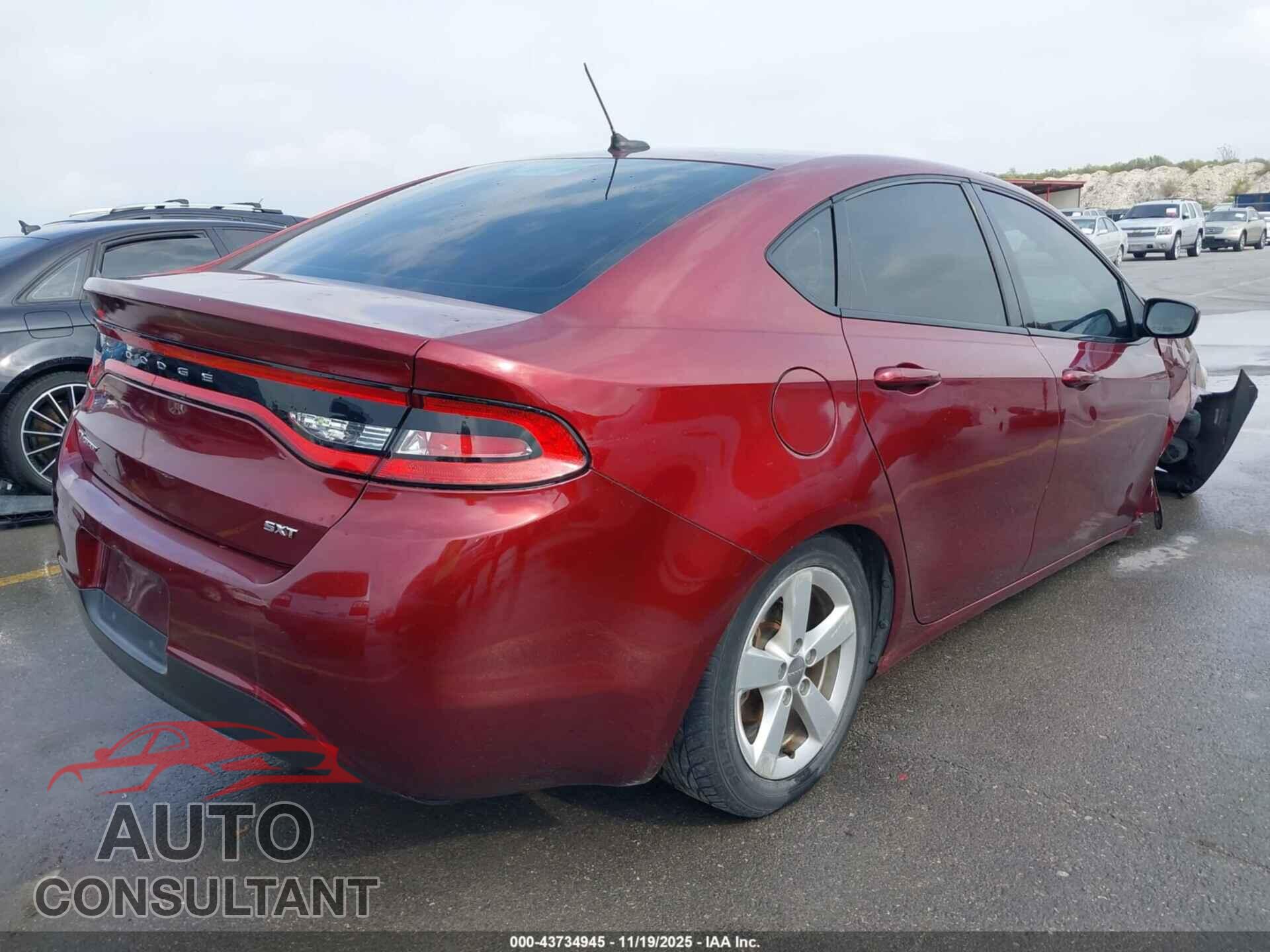 DODGE DART 2015 - 1C3CDFBBXFD337767