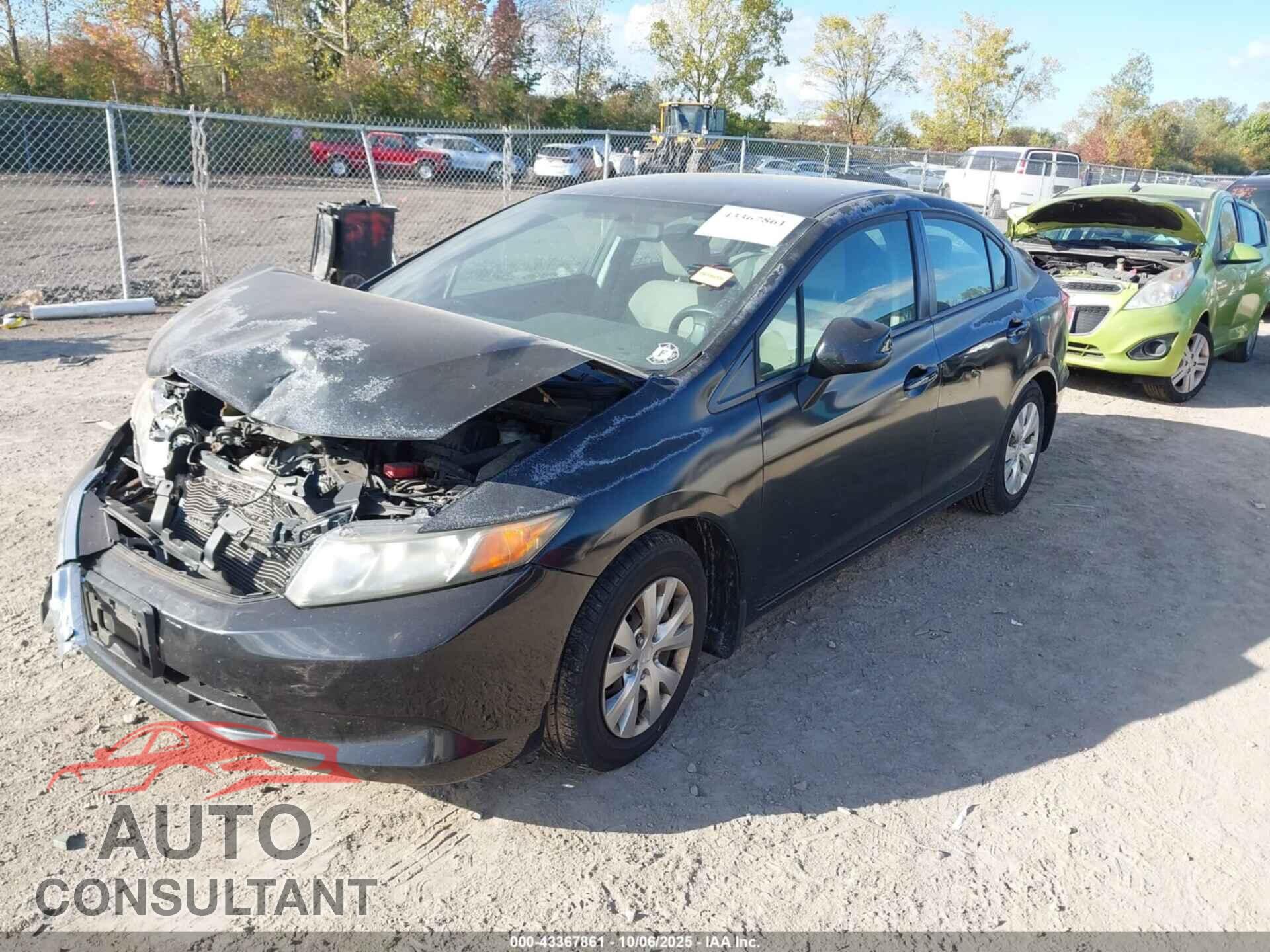 HONDA CIVIC 2012 - 2HGFB2F59CH571507