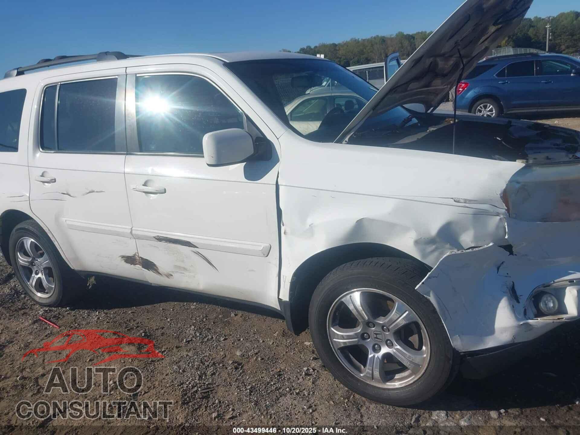 HONDA PILOT 2012 - 5FNYF3H77CB043146