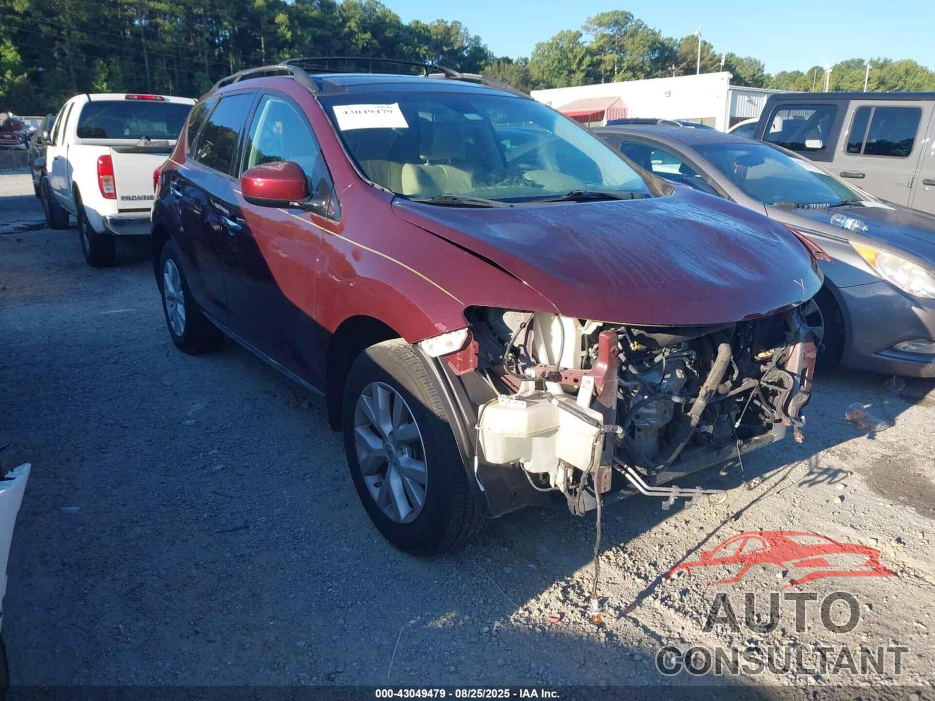 NISSAN MURANO 2012 - JN8AZ1MU9CW100164
