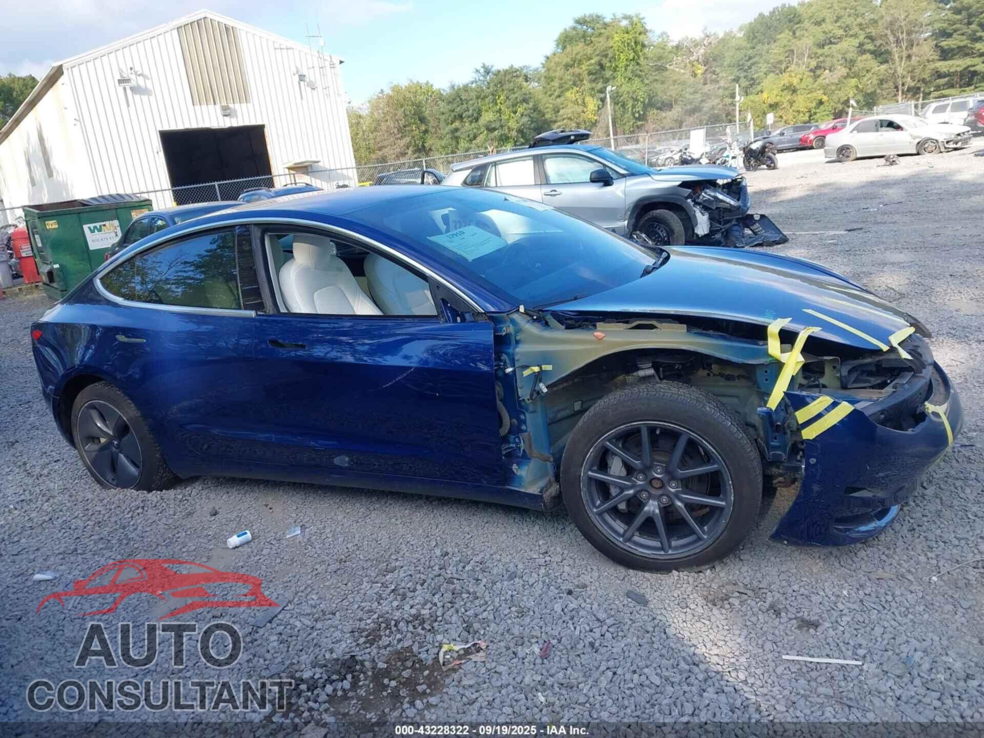 TESLA MODEL 3 2019 - 5YJ3E1EB6KF192186
