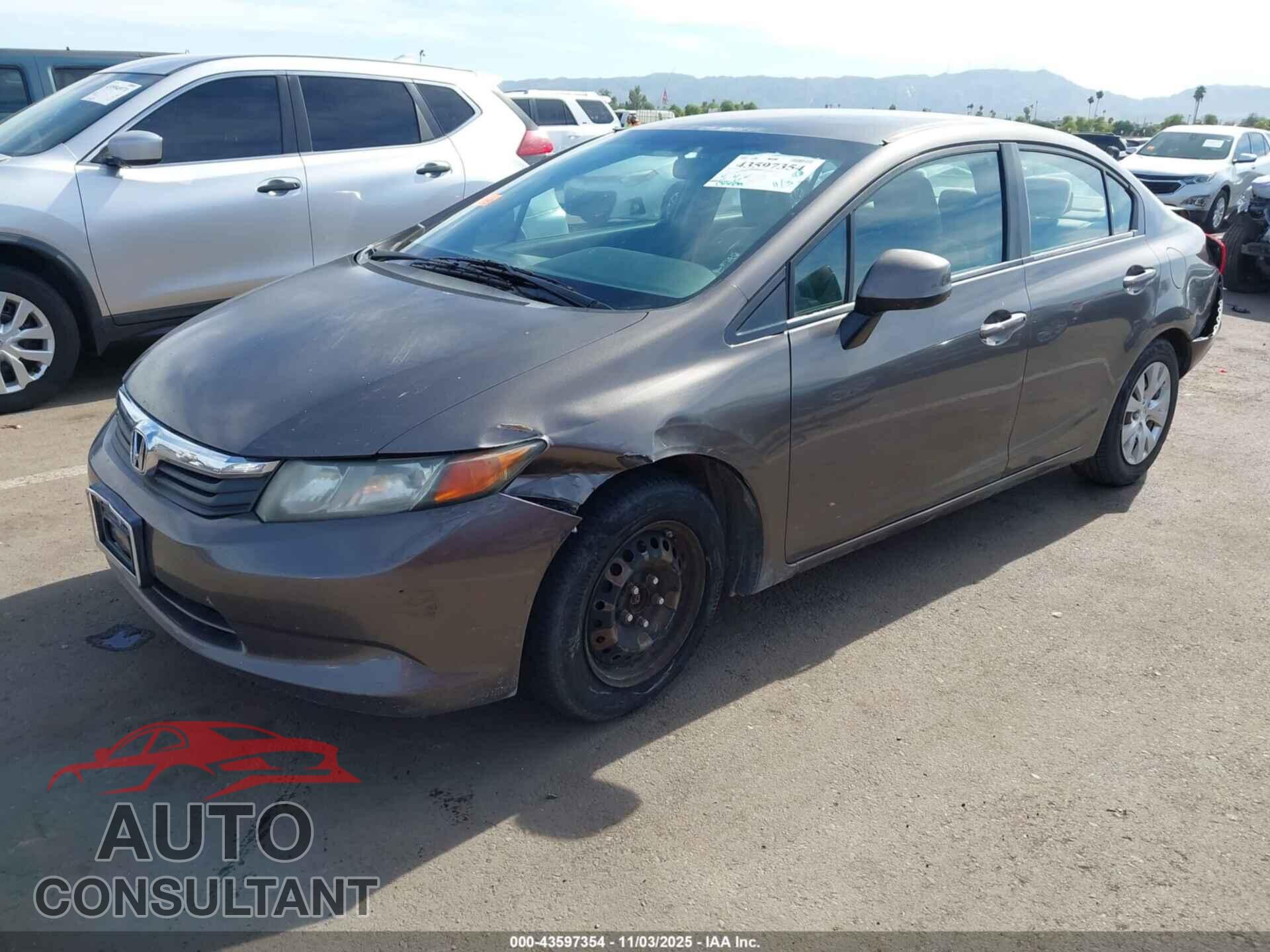 HONDA CIVIC 2012 - 19XFB2F52CE349871