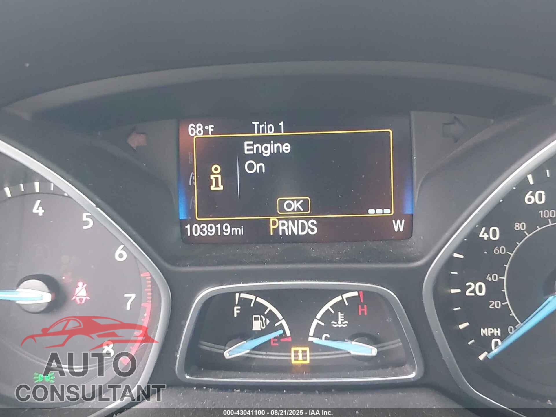 FORD FOCUS 2016 - 1FADP3F22GL405704