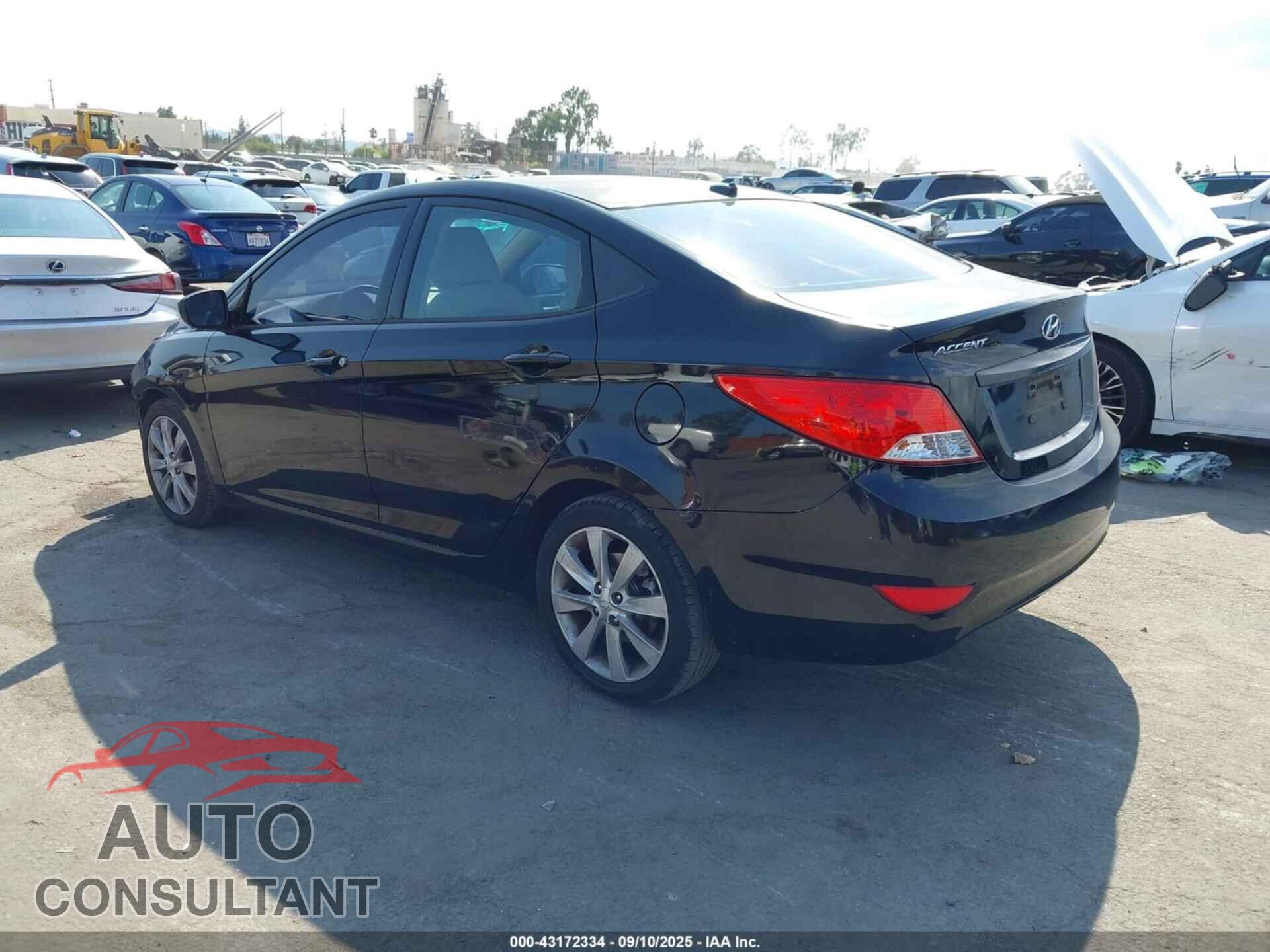 HYUNDAI ACCENT 2012 - KMHCU4AE3CU096931