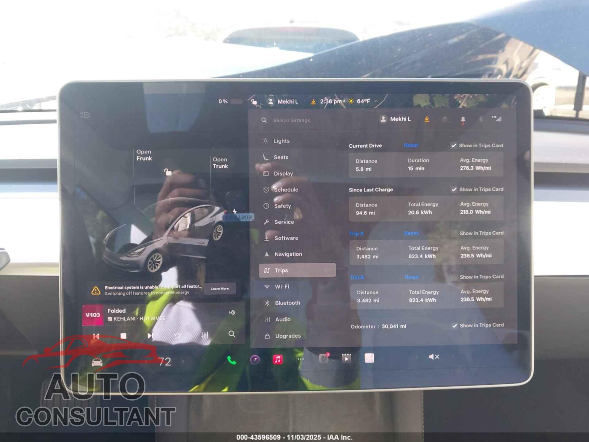 TESLA MODEL 3 2021 - 5YJ3E1EA8MF869975