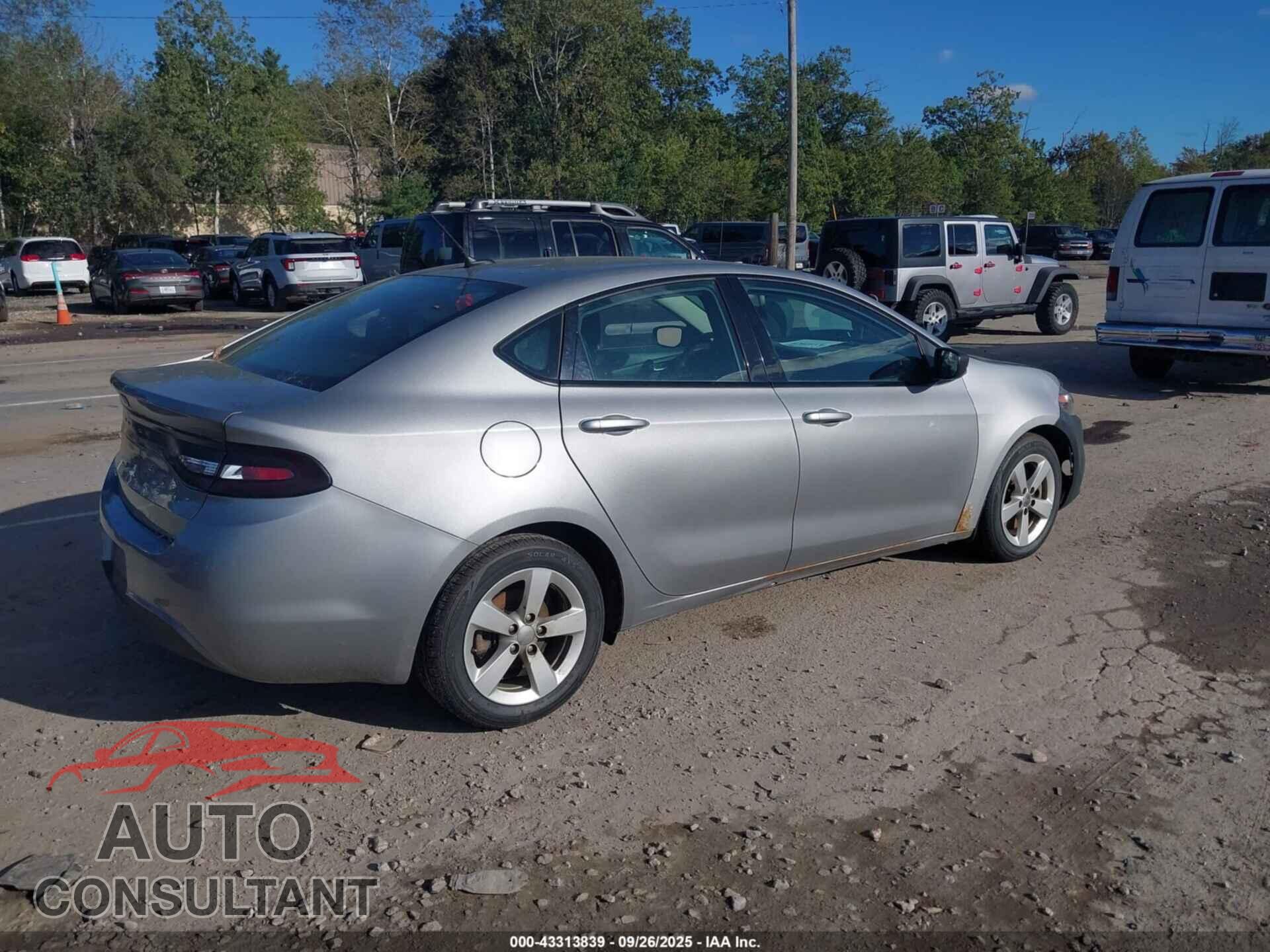 DODGE DART 2015 - 1C3CDFBBXFD228211
