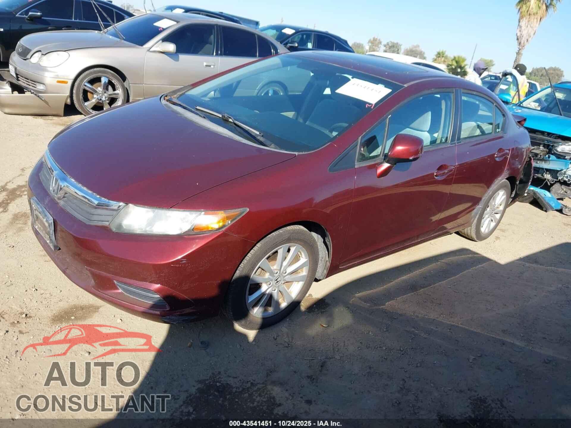 HONDA CIVIC 2012 - 19XFB2F87CE355093