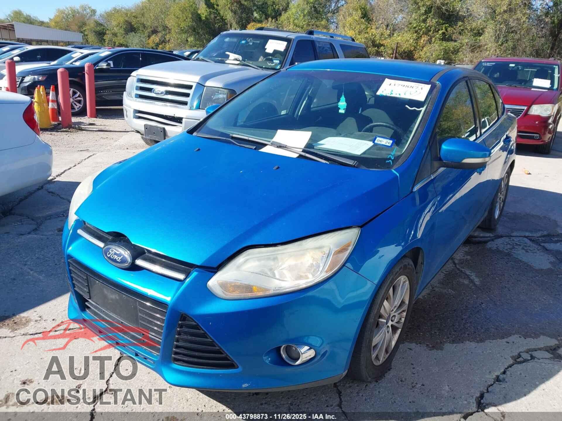 FORD FOCUS 2012 - 1FAHP3H24CL416955