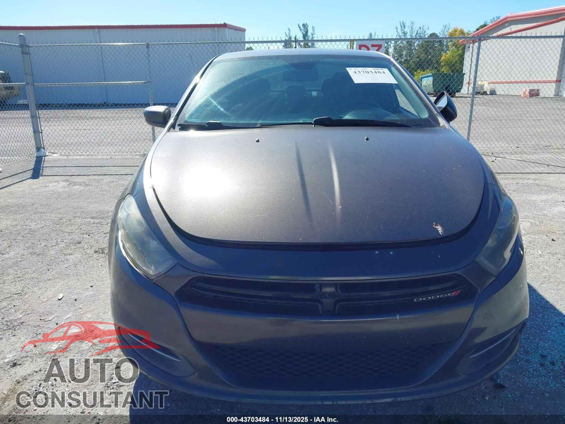 DODGE DART 2016 - 1C3CDFBB8GD564005