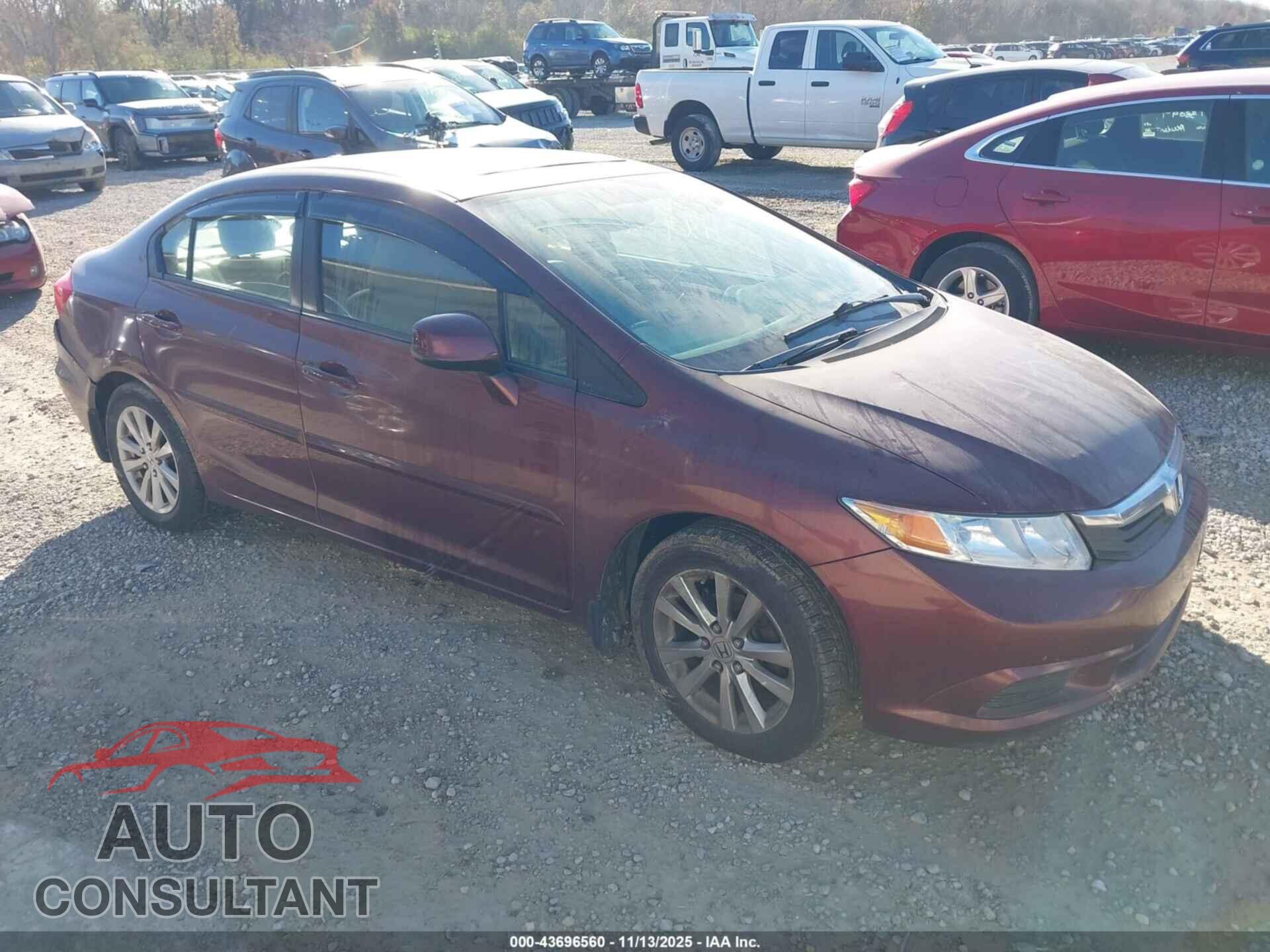 HONDA CIVIC 2012 - 2HGFB2F97CH509171