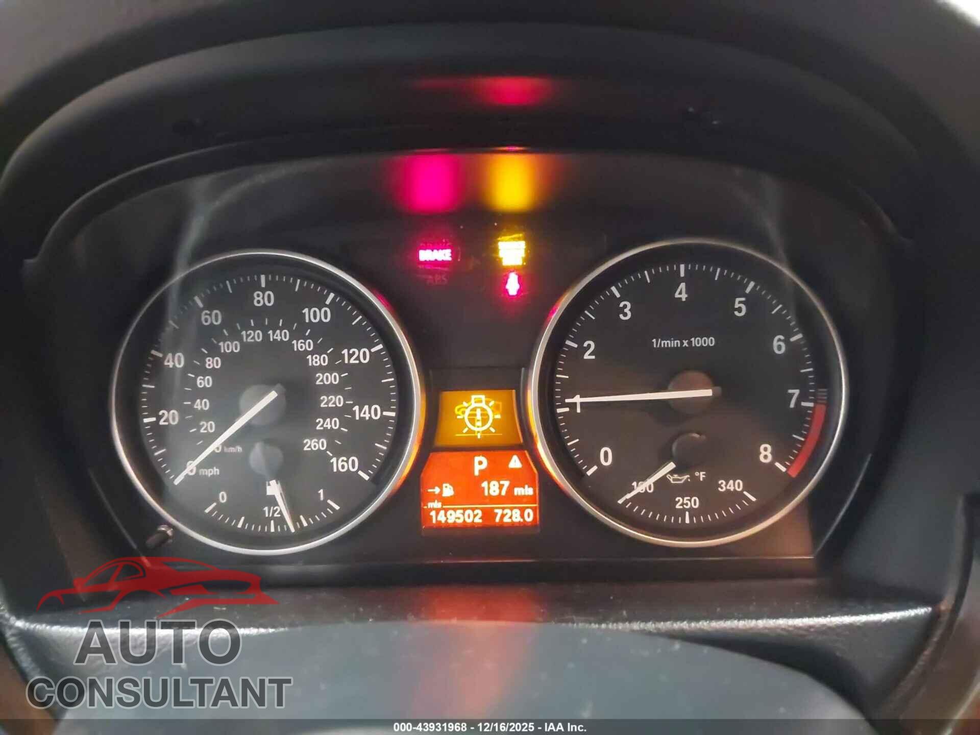 BMW 335I 2011 - WBAPL5C54BA742230